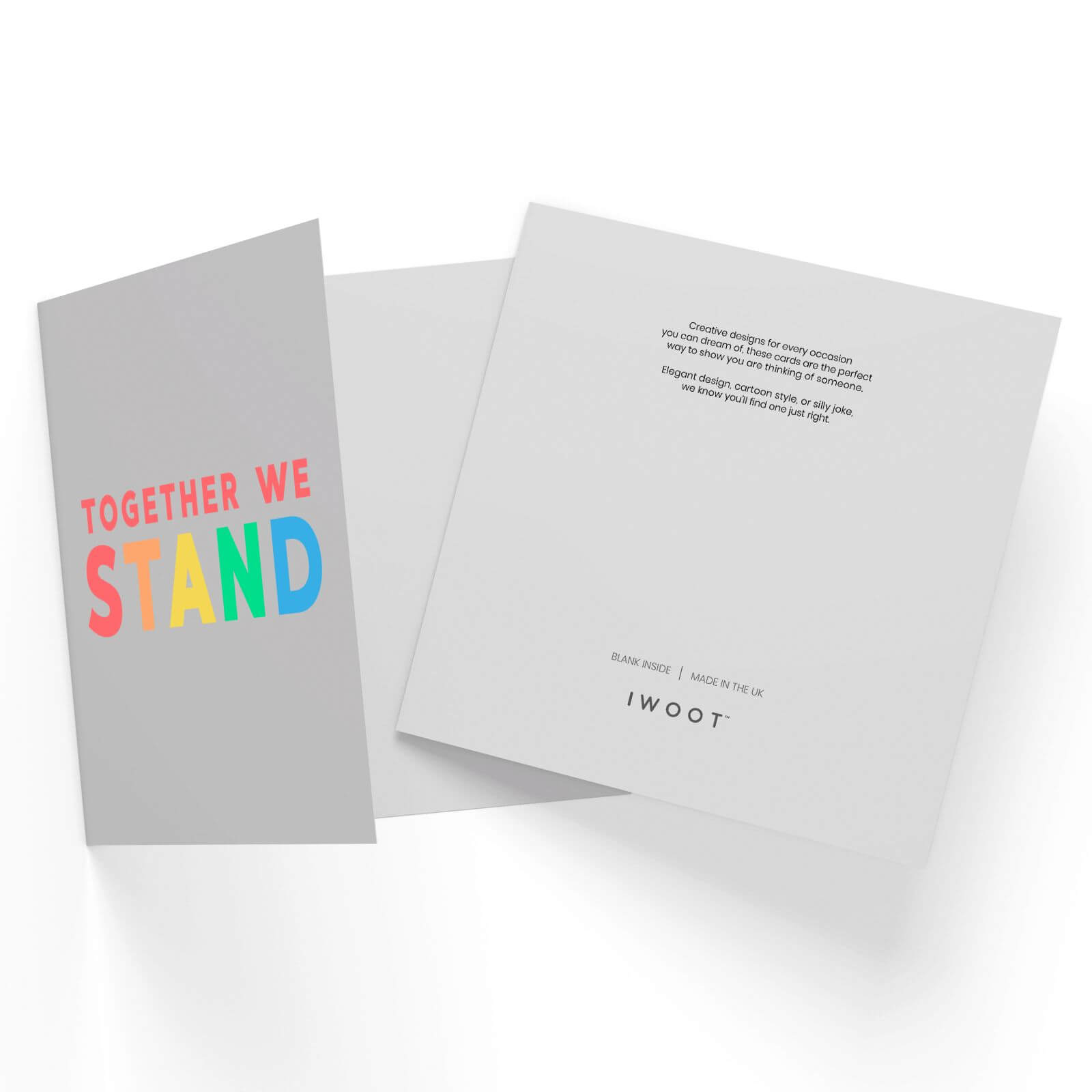 Together We Stand Square Greetings Card (14.8cm x 14.8cm)