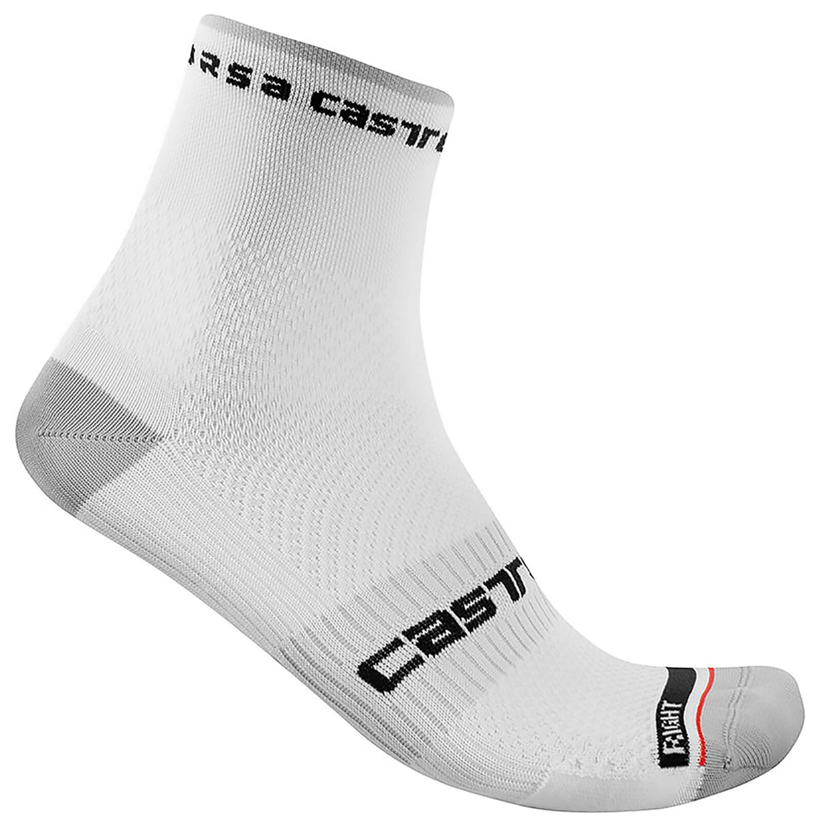 Castelli Rosso Corsa Pro 9 Socks - S/M - White