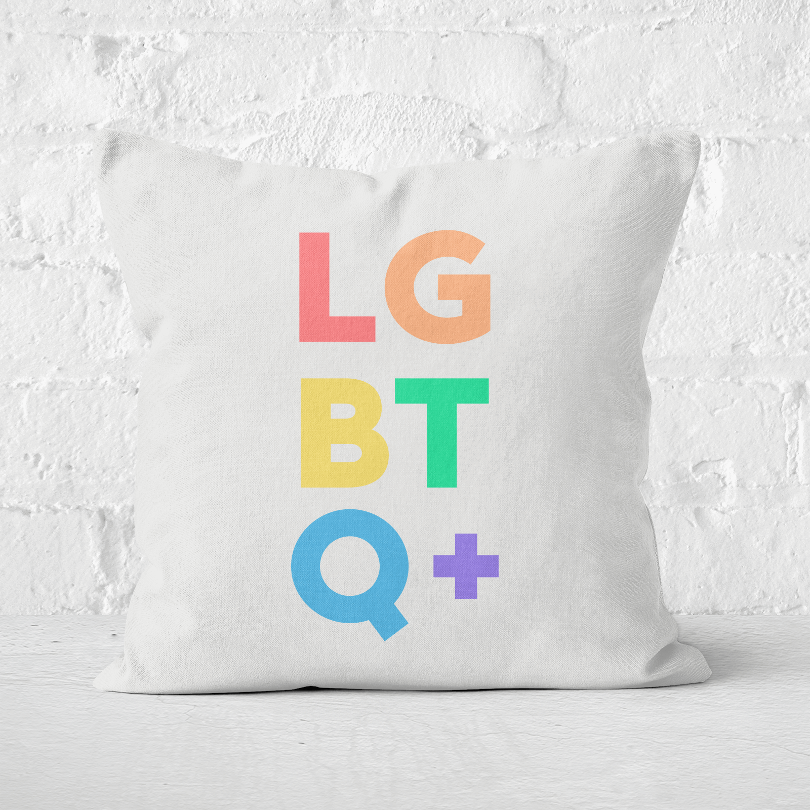 LGBTQ+ Square Cushion - 60x60cm - Soft Touch