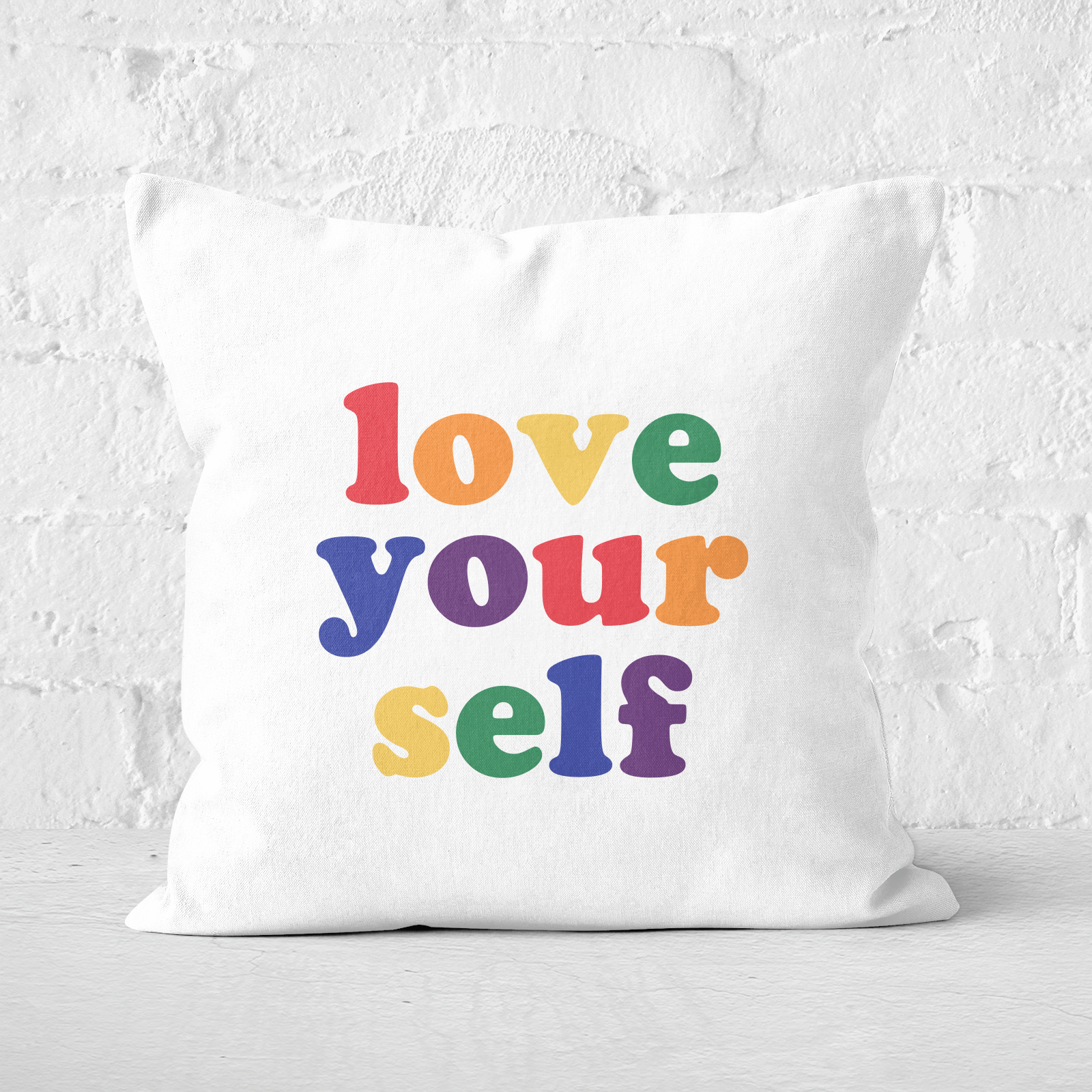 Love Yourself Square Cushion - 60x60cm - Soft Touch