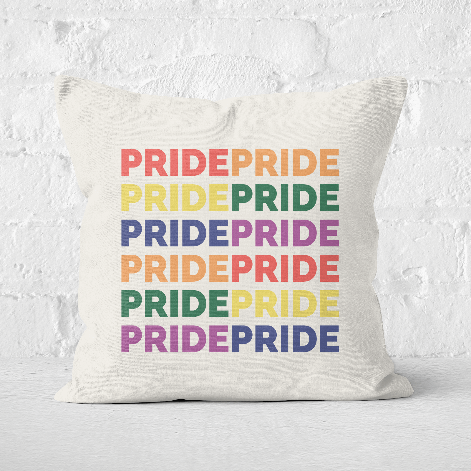 Pride Square Cushion - 60x60cm - Soft Touch