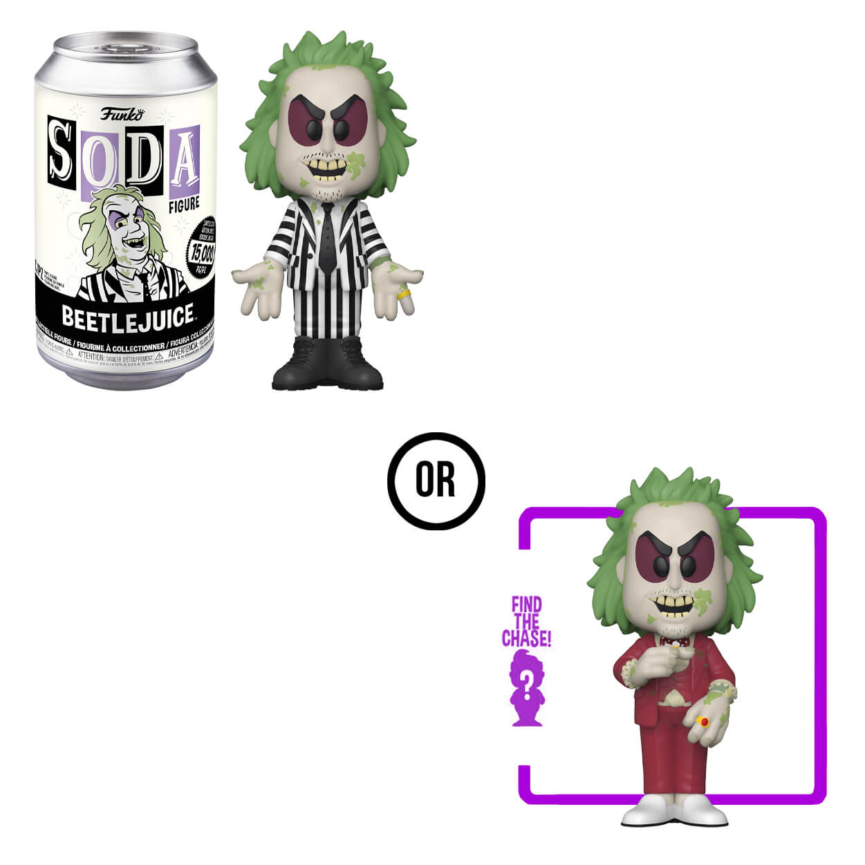 Beetlejuice Vinyl Soda in a Collector Can