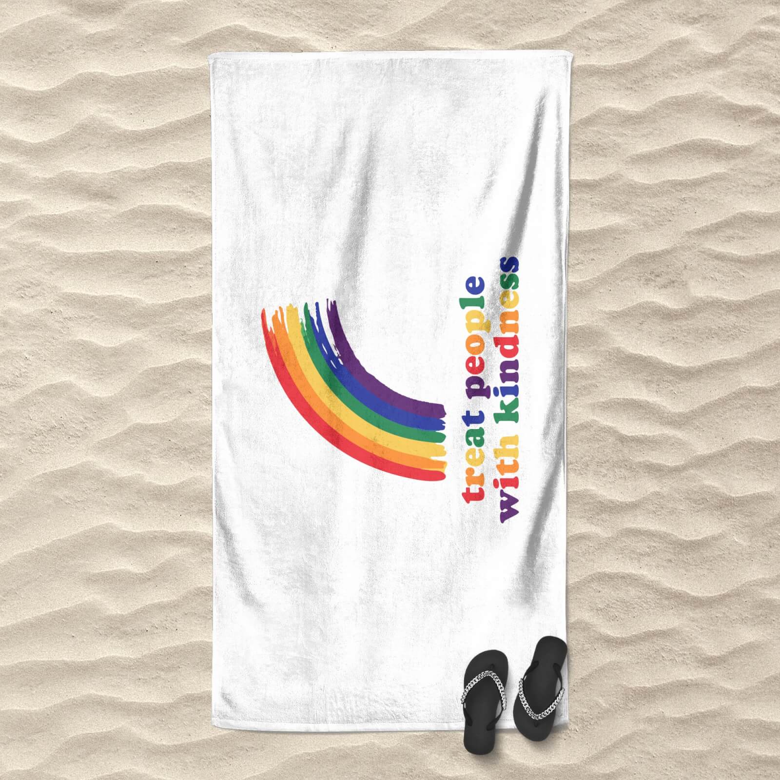 Treat People With Kindness Beach Towel