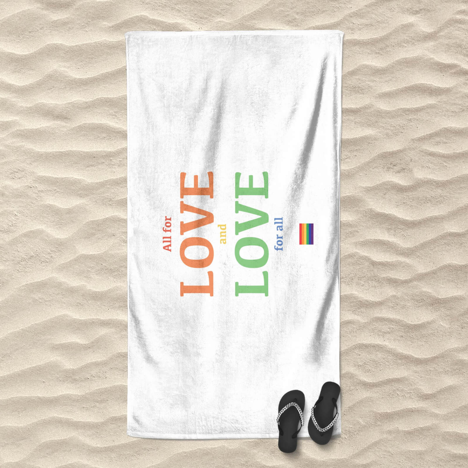 All For Love And Love For All Beach Towel