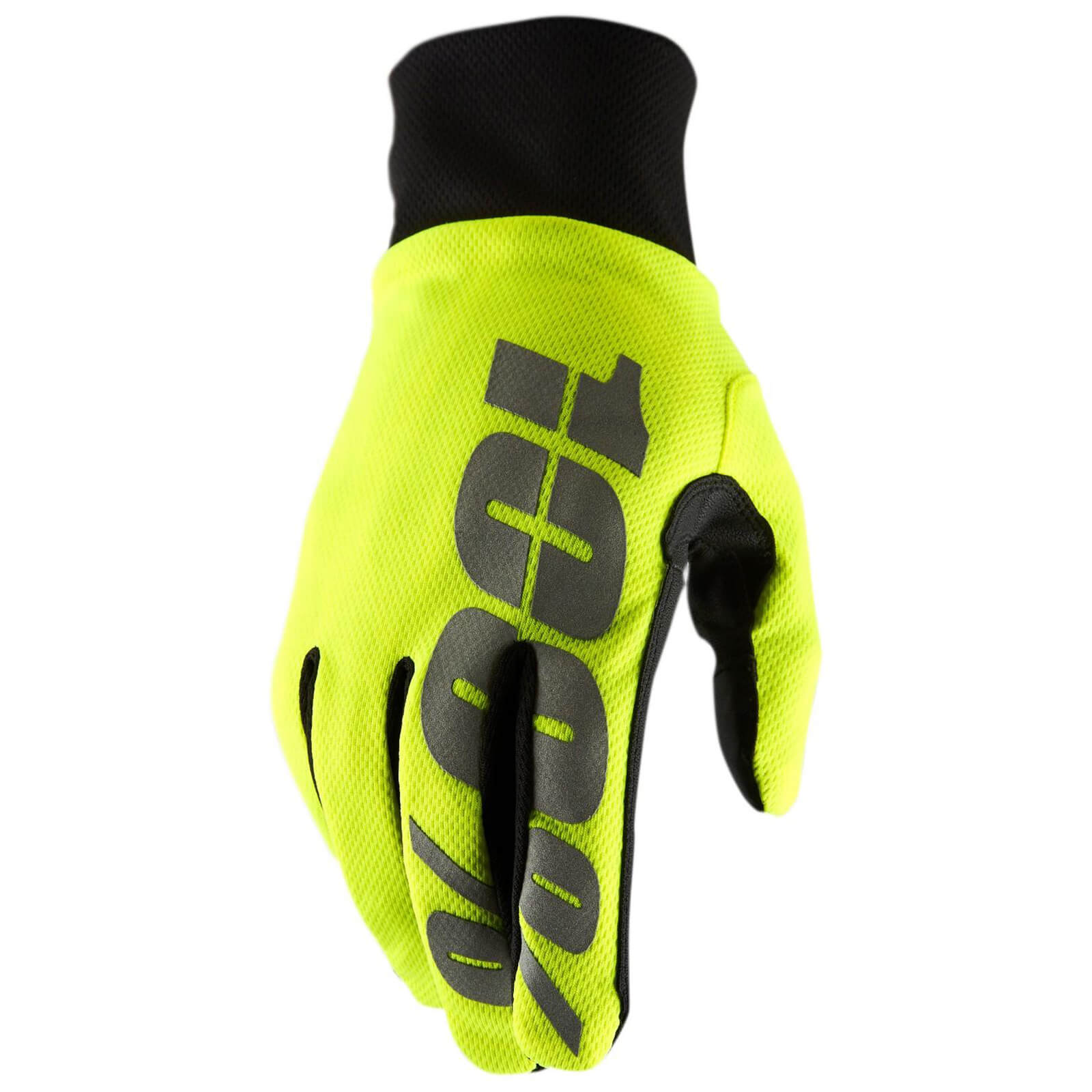 Image of 100% Hydromatic Waterproof Gloves - Neon Yellow / Large