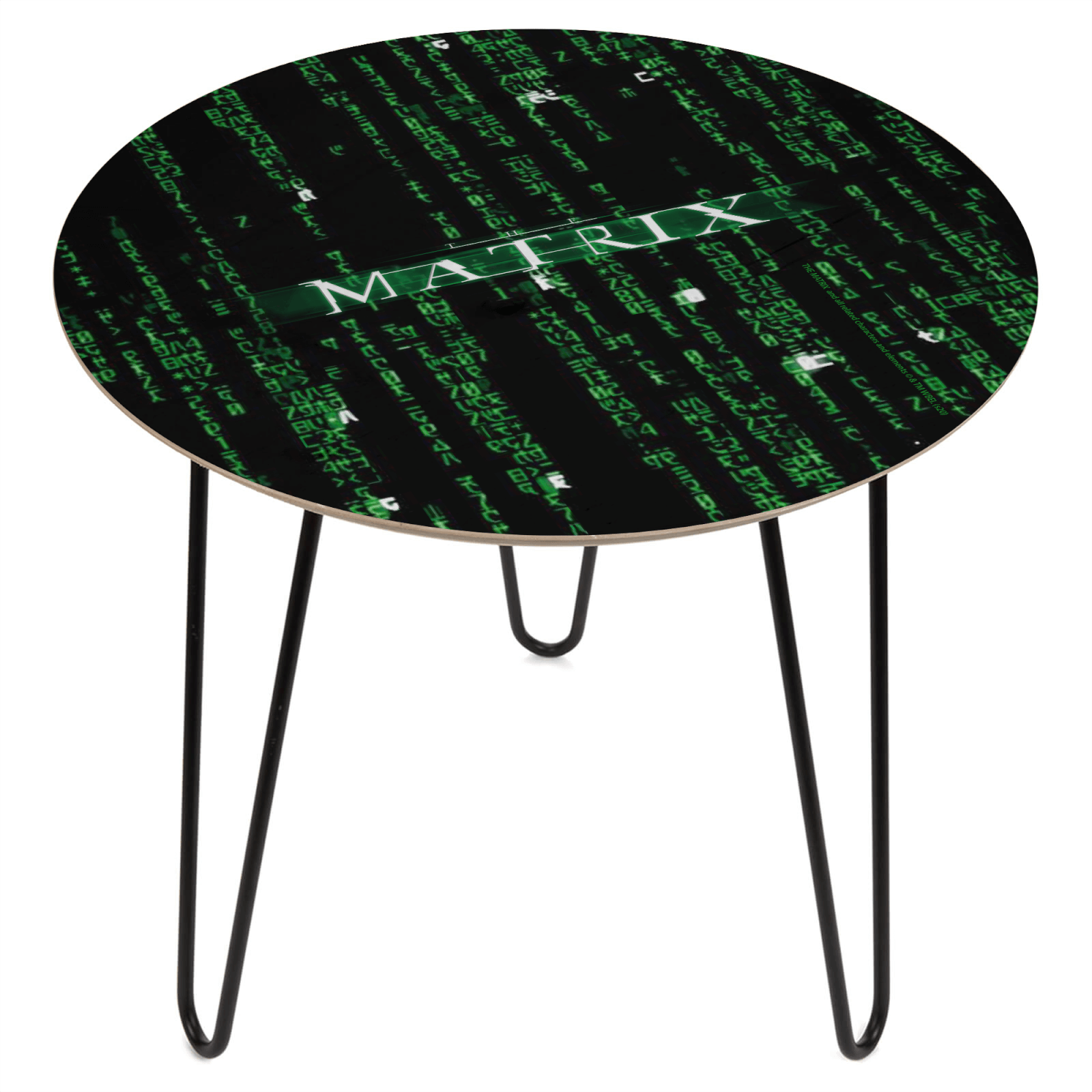 The Matrix Wooden Side Table - Noir