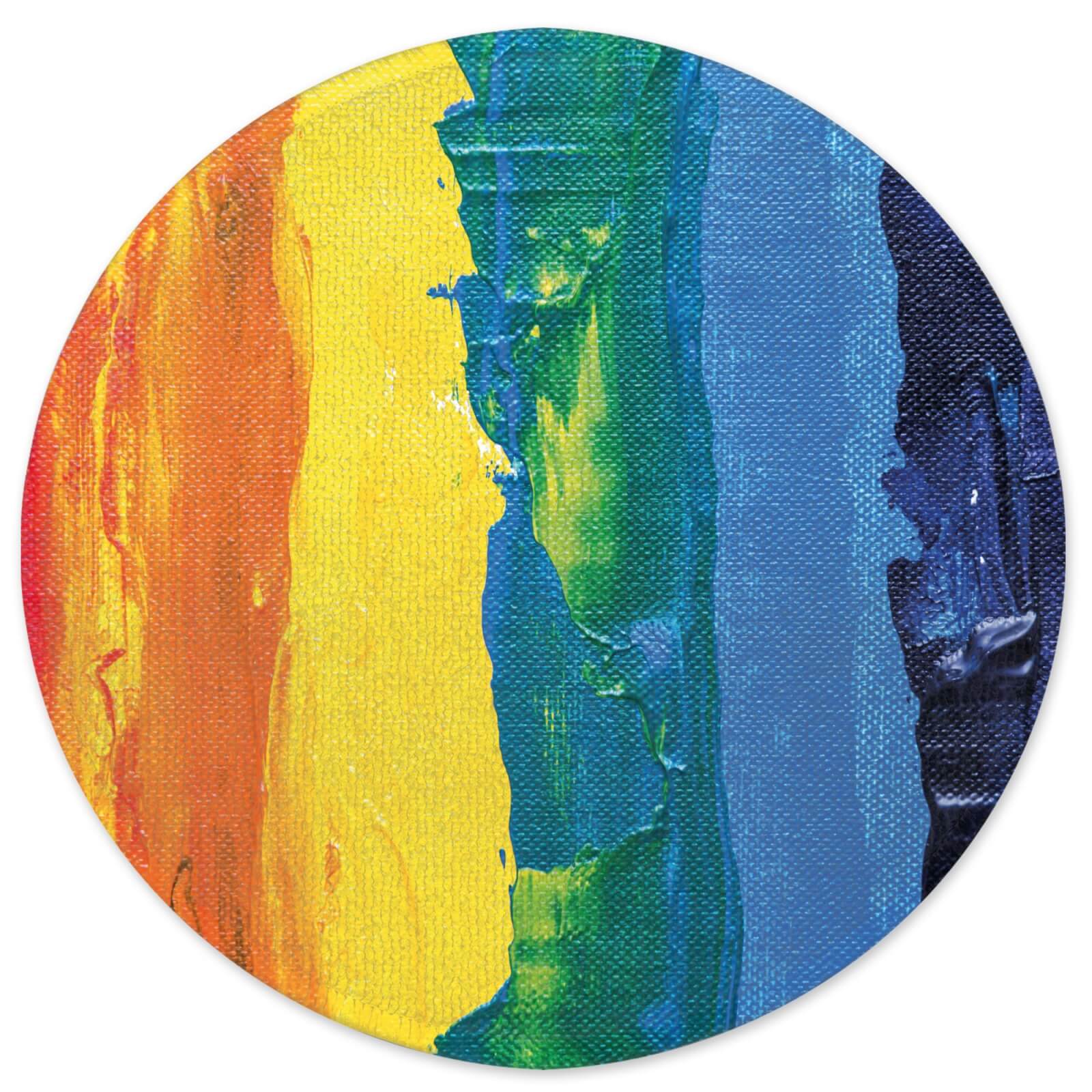 Decorsome Earth Friendly Acrylic Rainbow Round Bath Mat