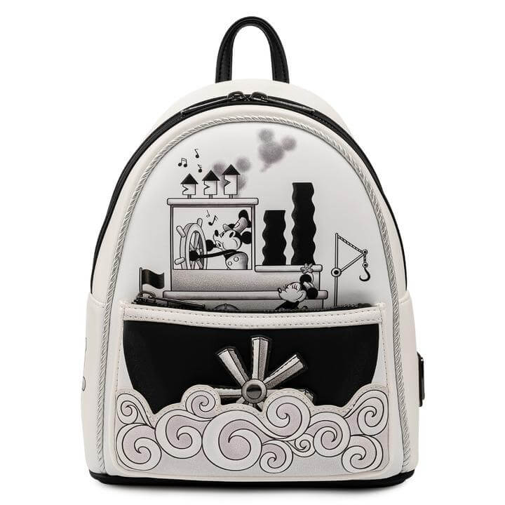 Loungefly Disney Steamboat Willie Music Cruise Mini Backpack