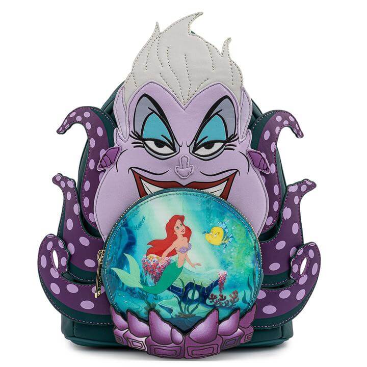 Image of Loungefly Disney Villains Scene Ursula Crystal Ball Mini Backpack