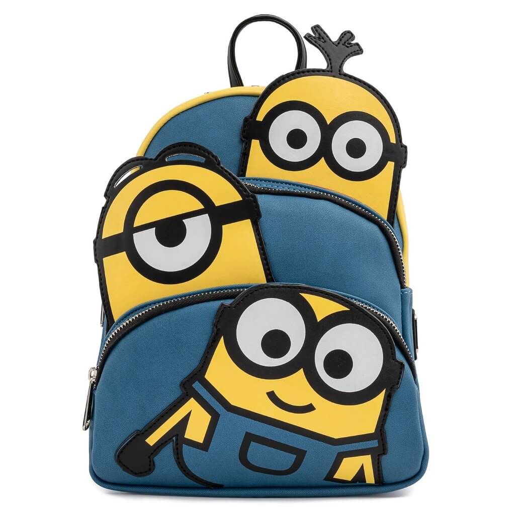 Image of Loungefly Minions Triple Minion Bello Mini Backpack