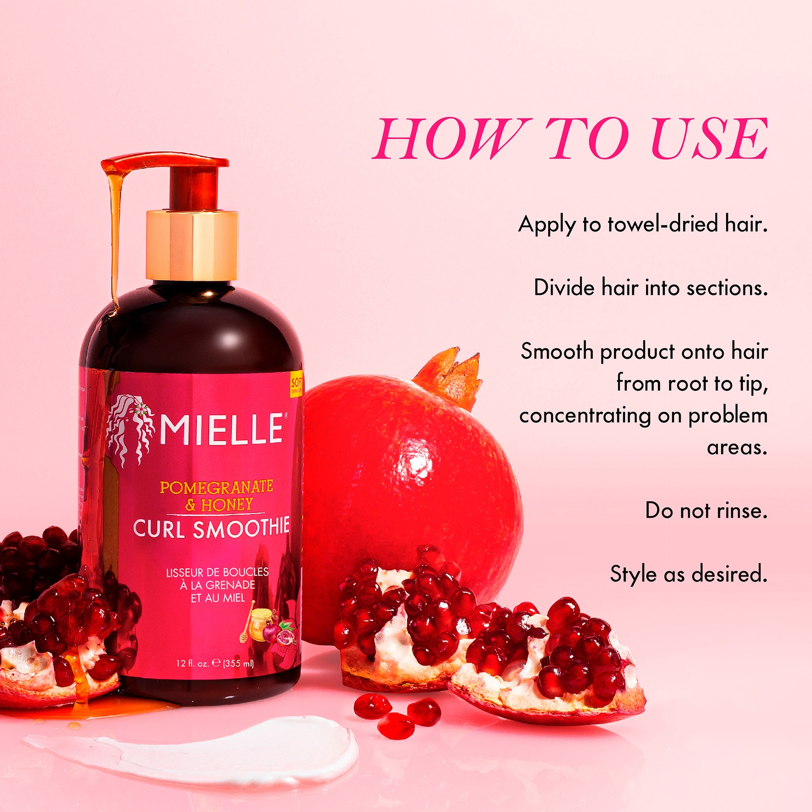 Thumbnail - Mielle Organics Pomegranate and Honey Curl Smoothie 340g