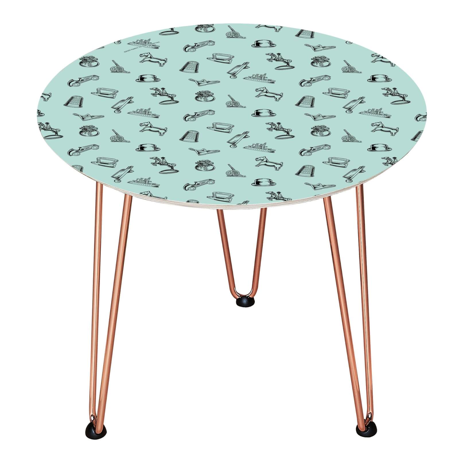 Table en bois Decorsome - Figurines Monopoly - Copper