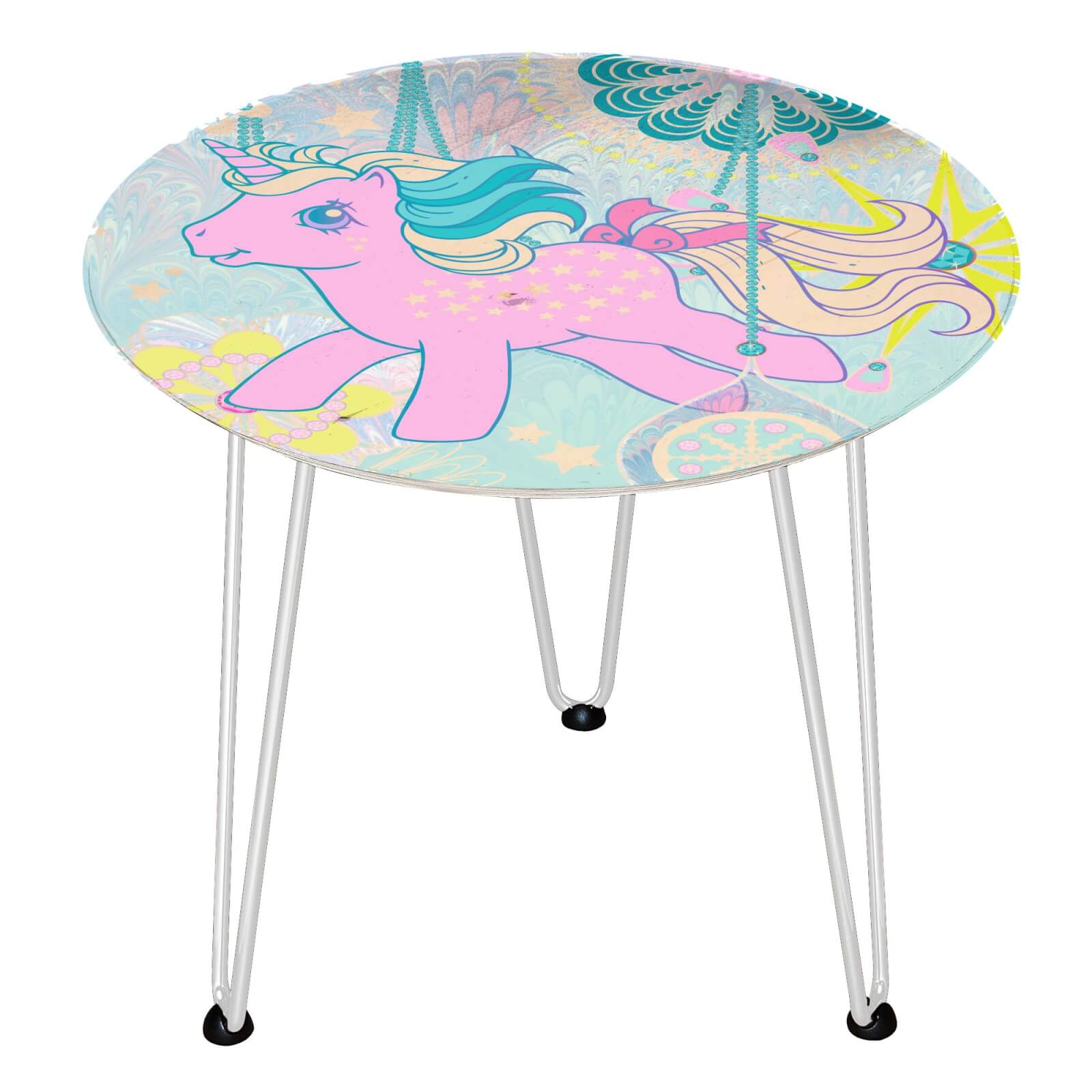 decorsome x my little pony wooden side table - wit