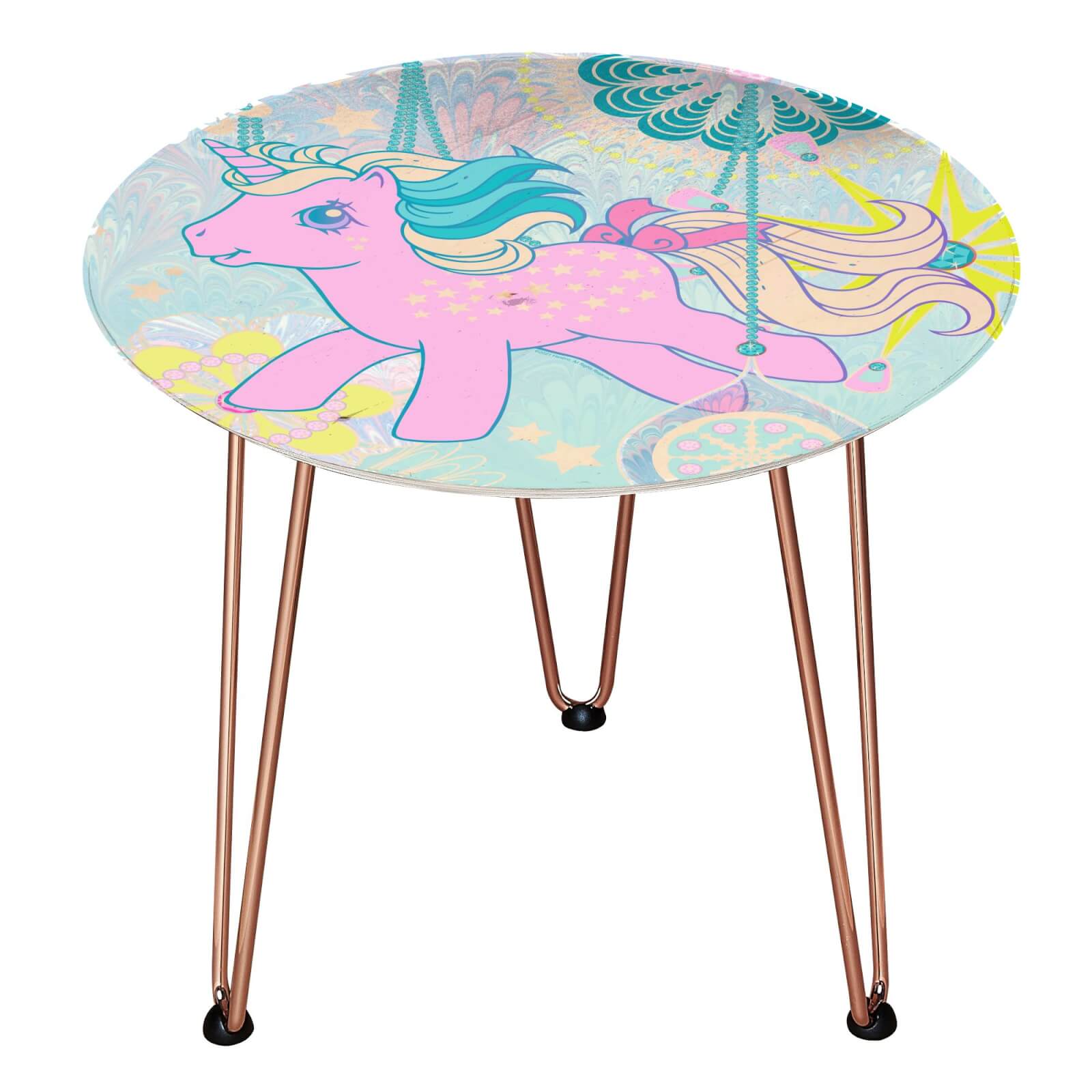 decorsome x my little pony wooden side table - rose gold