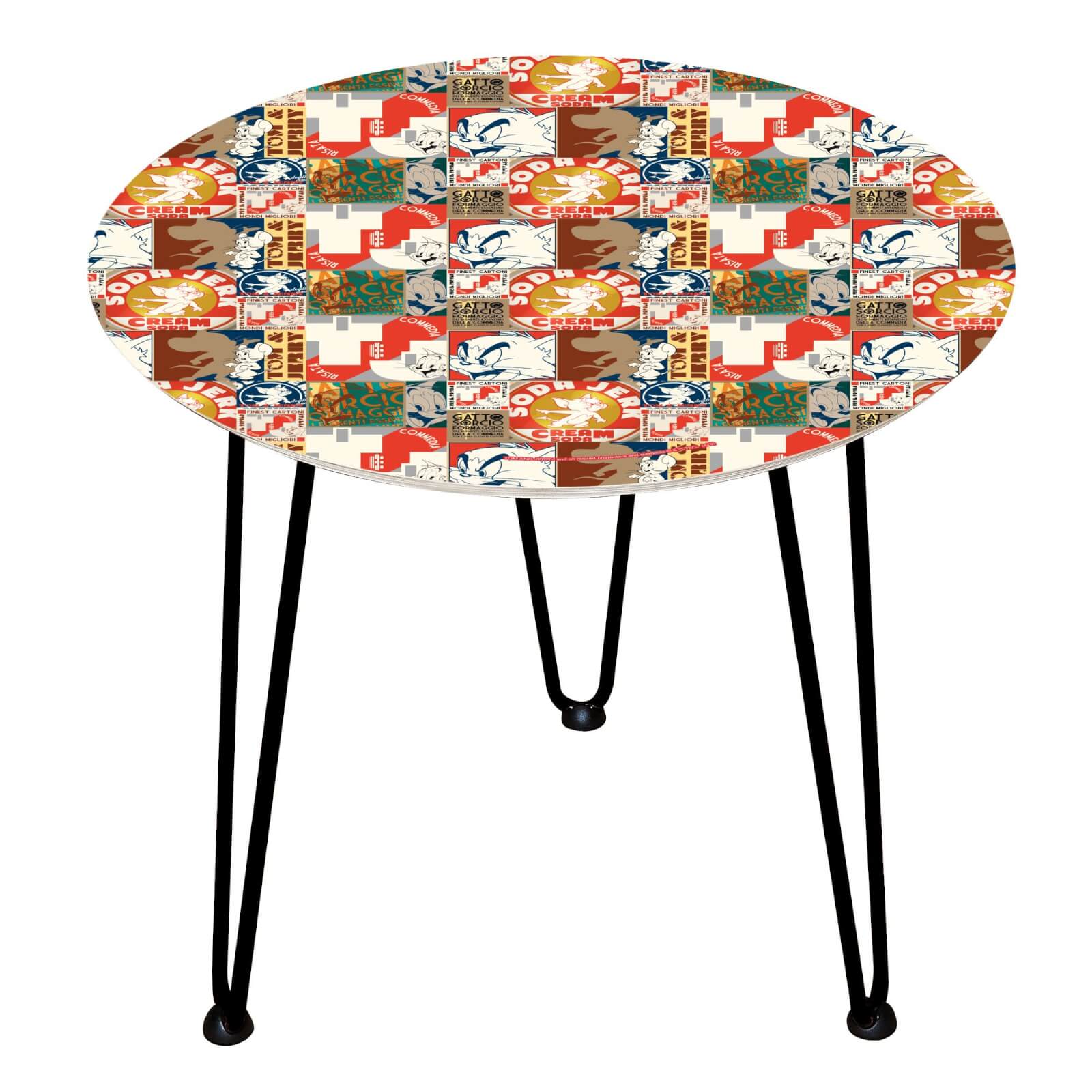 Table en bois Decorsome - Tom & Jerry - Noir