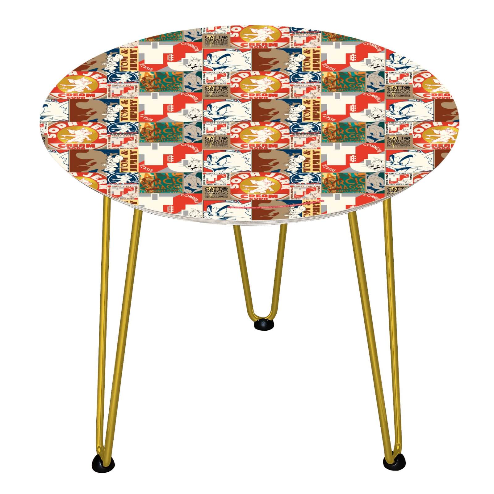 Table en bois Decorsome - Tom & Jerry - Doré