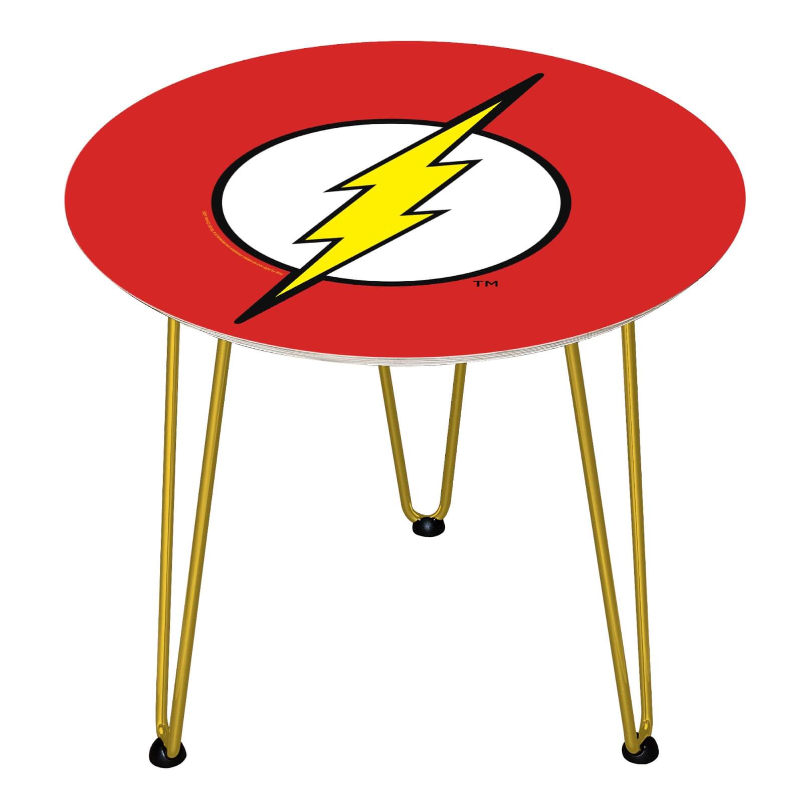 Table en bois Decorsome - Logo The Flash DC - Doré