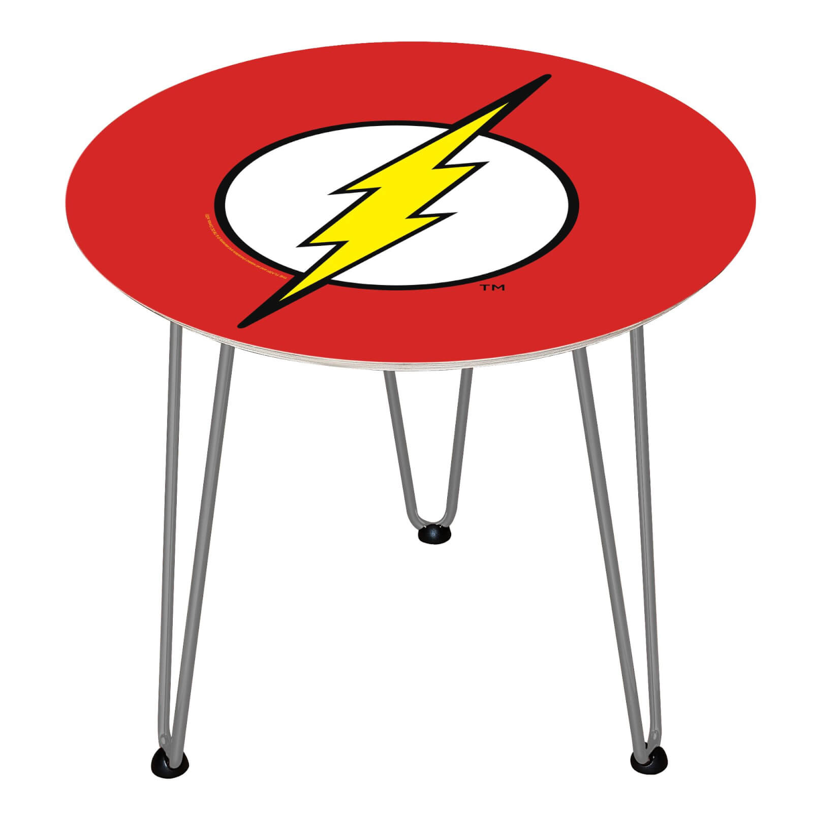 Table en bois Decorsome - Logo The Flash DC - Silver