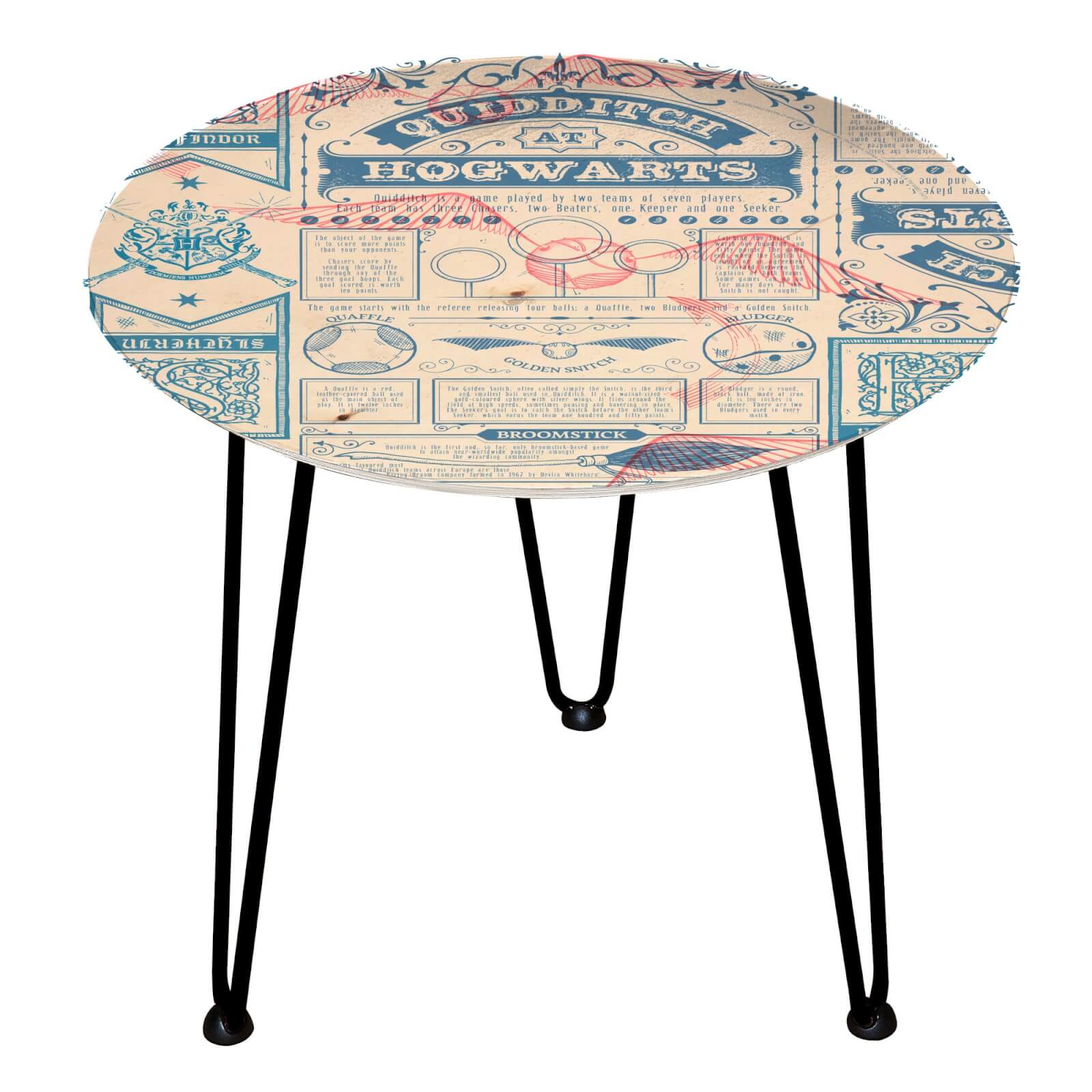 Harry Potter  Decorsome Harry Potter Paper Wooden Side Table | Schwarz