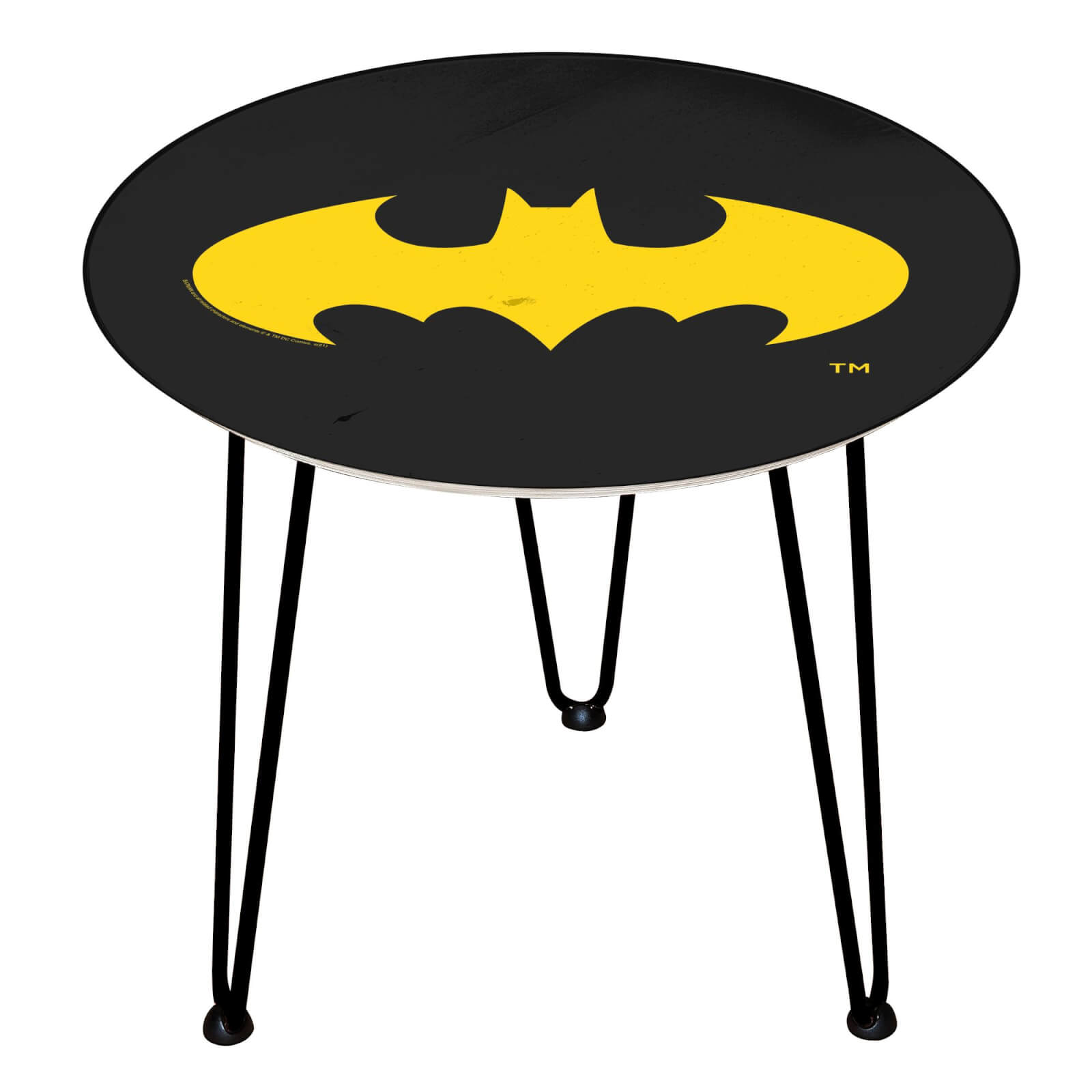 DC Comics  Decorsome DC Batman Wooden Side Table | Schwarz