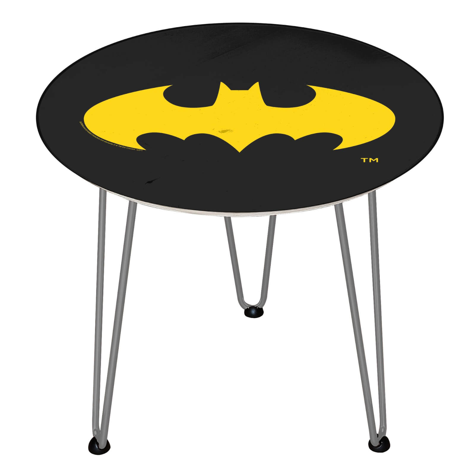 Decorsome x DC Batman Wooden Side Table - Silver