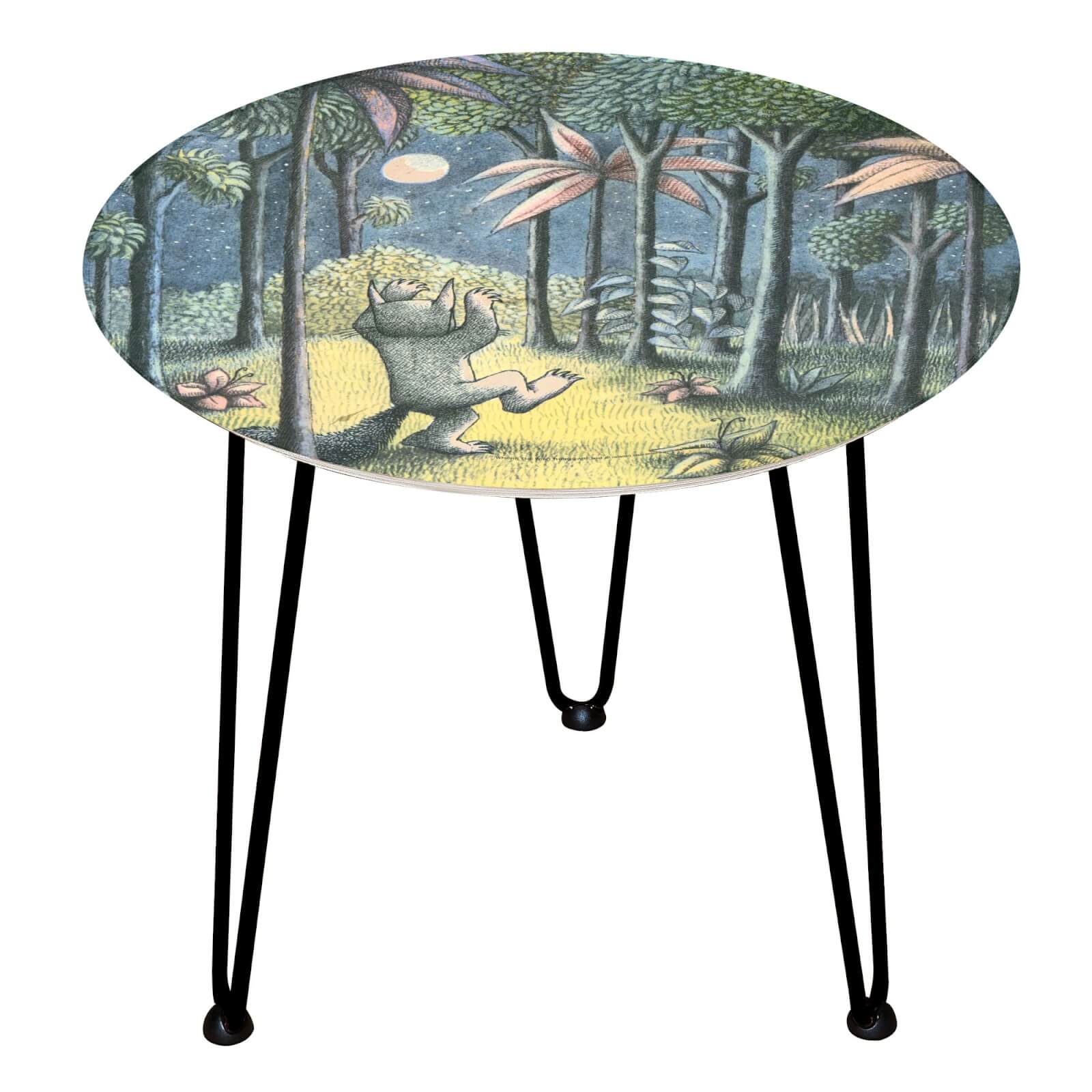 Where The Wild Things Are  Decorsome Where The Wild Things Are Wooden Side Table | Schwarz