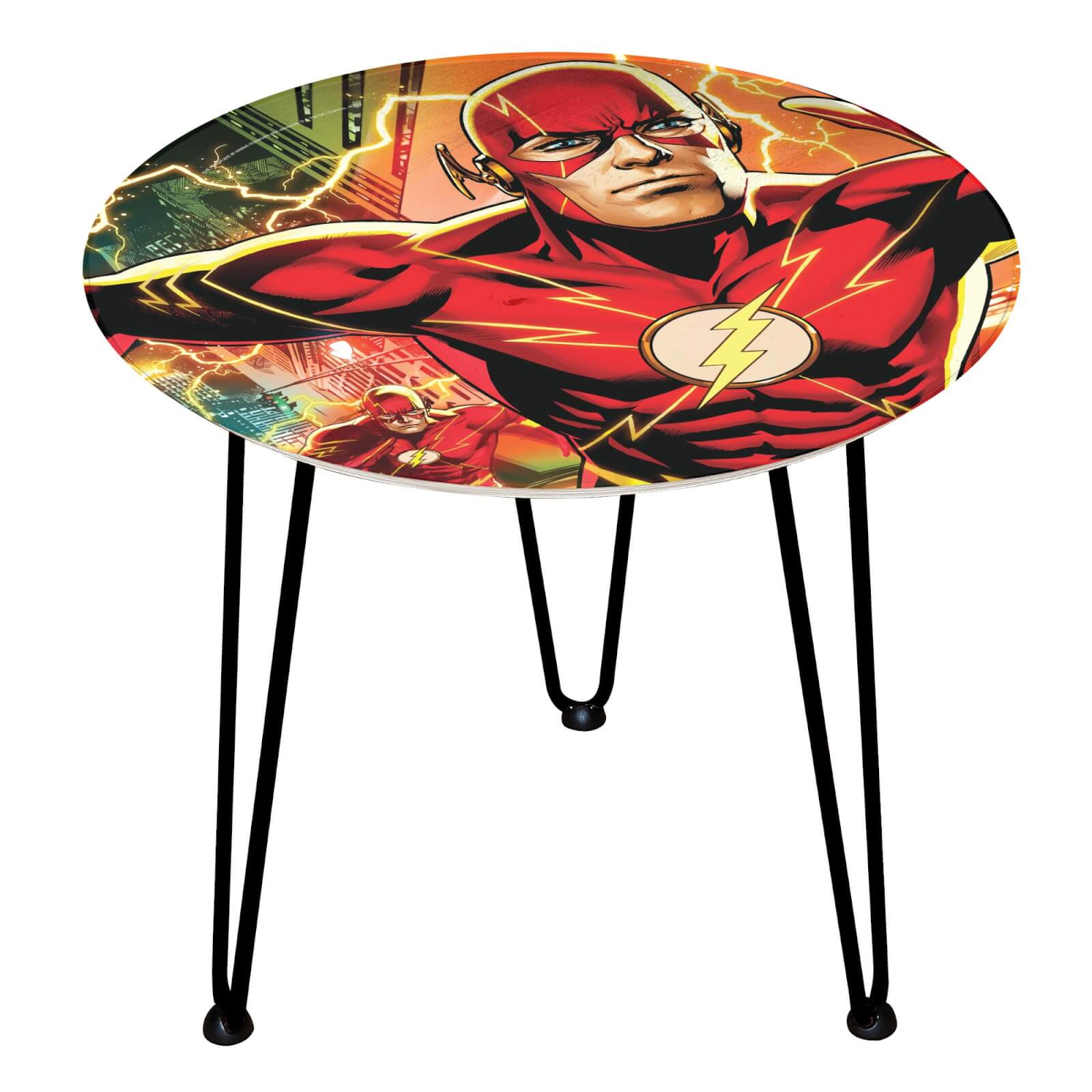 DC Comics  Decorsome DC The Flash Wooden Side Table | Schwarz