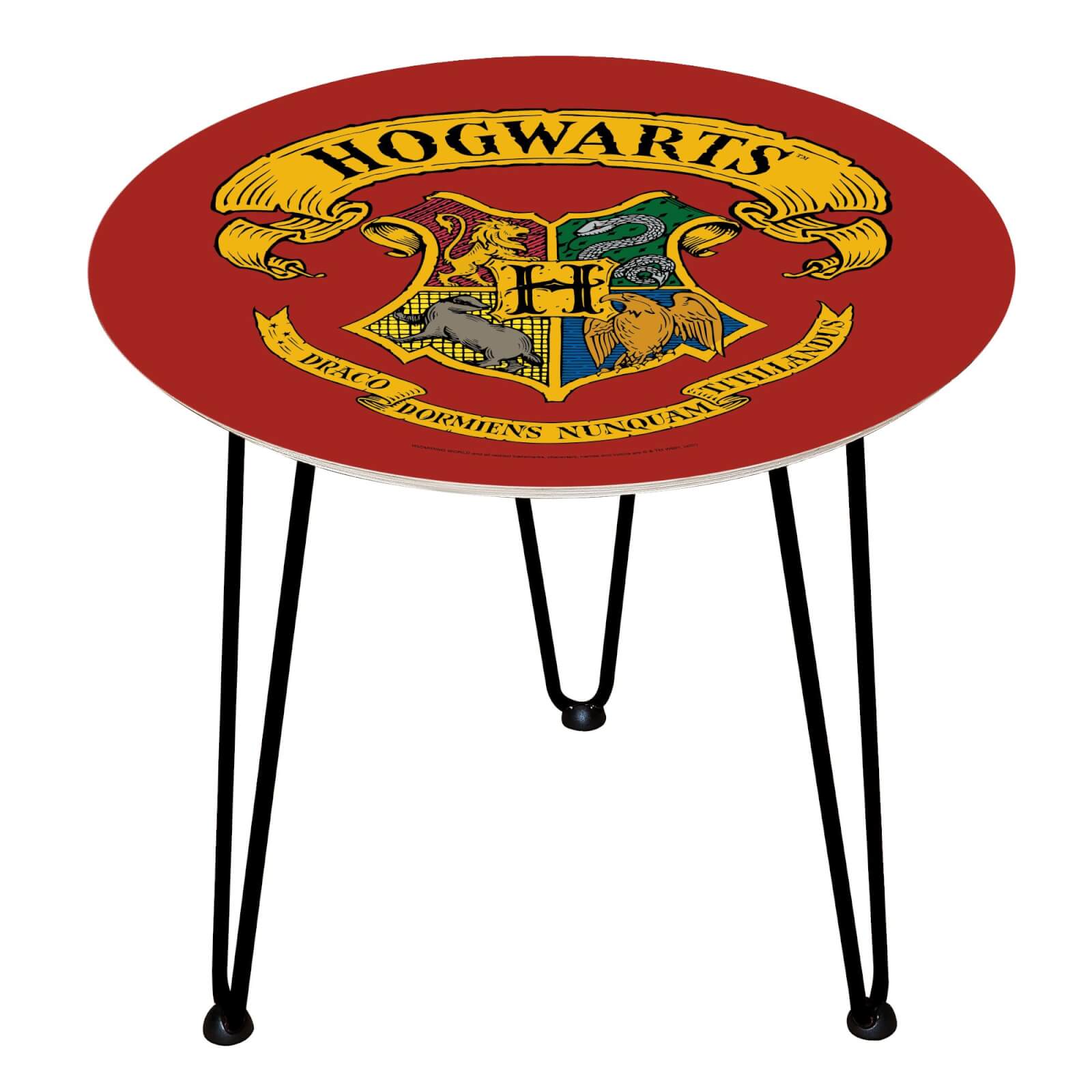 Table en bois Decorsome - Ecusson Harry Potter - Noir