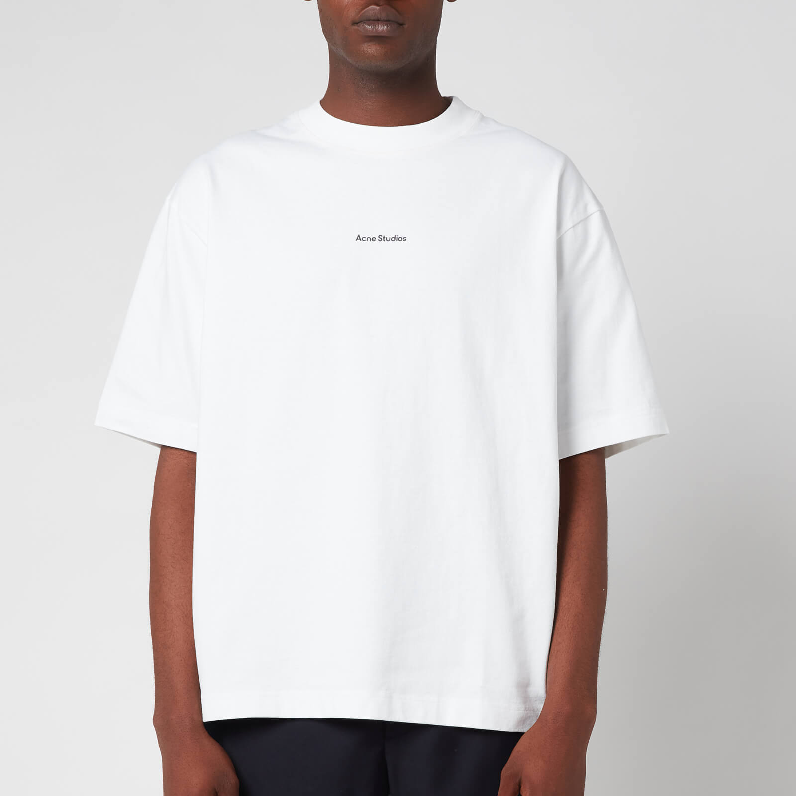 Acne Studios Men's Printed Logo T-Shirt - Optic White - S