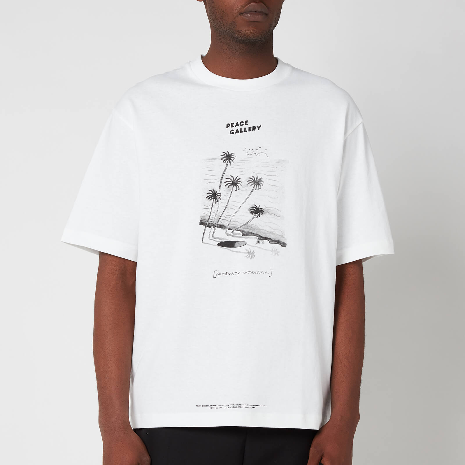 Acne Studios Men's Printed T-Shirt - Optic White - S