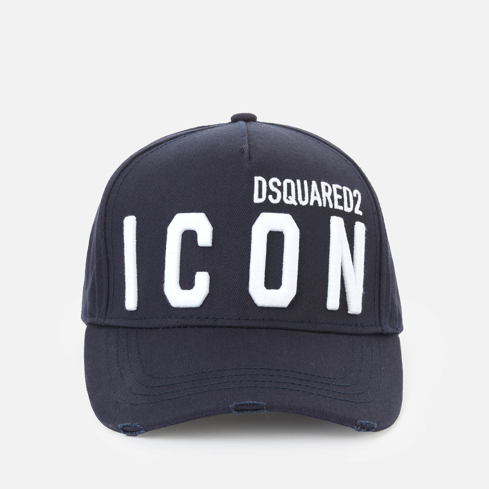 Dsquared2 Men's D2 Icon Embroidered Cap - Navy/White