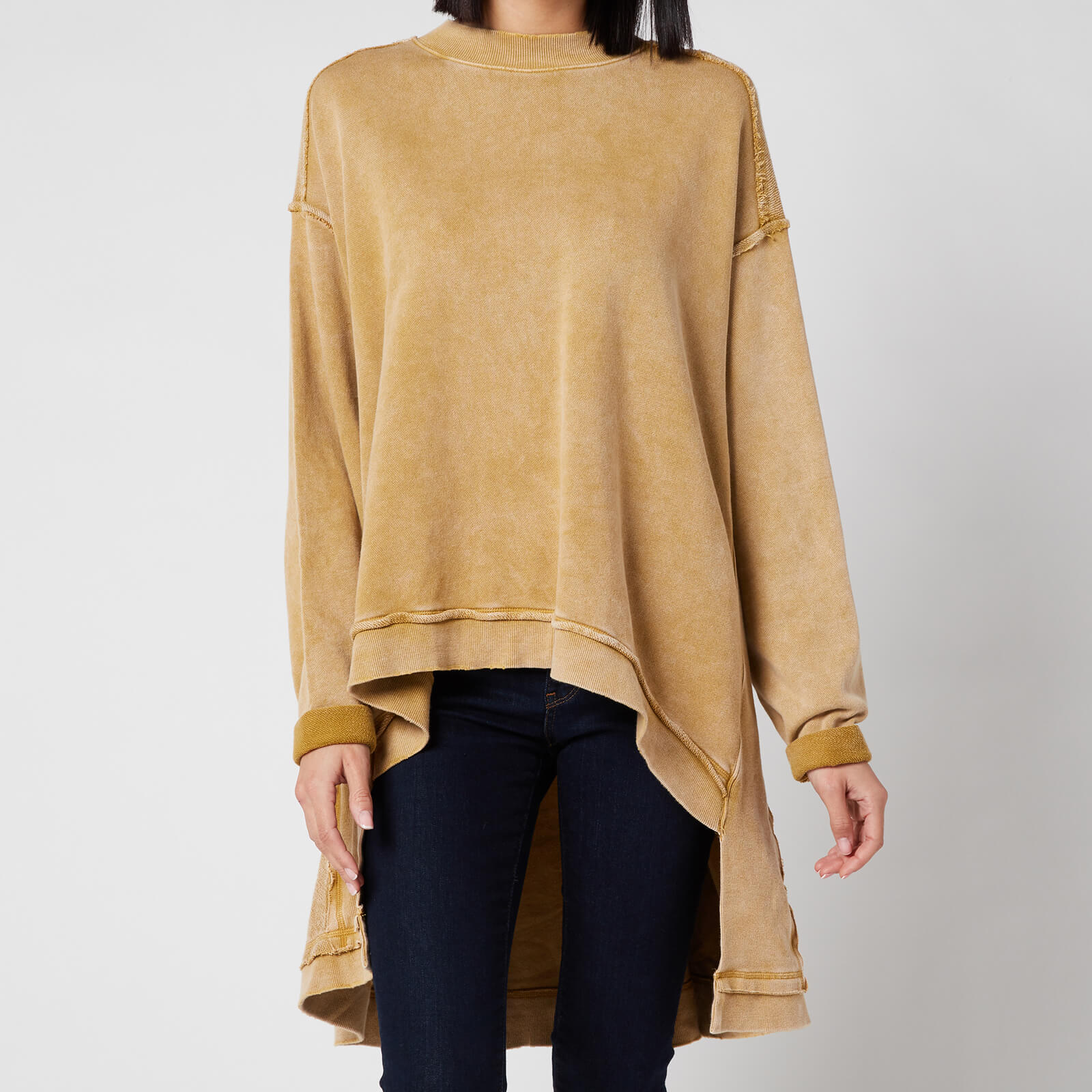 Free People Women's Iggy Pullover Sweatshirt - Untold Gold - XS