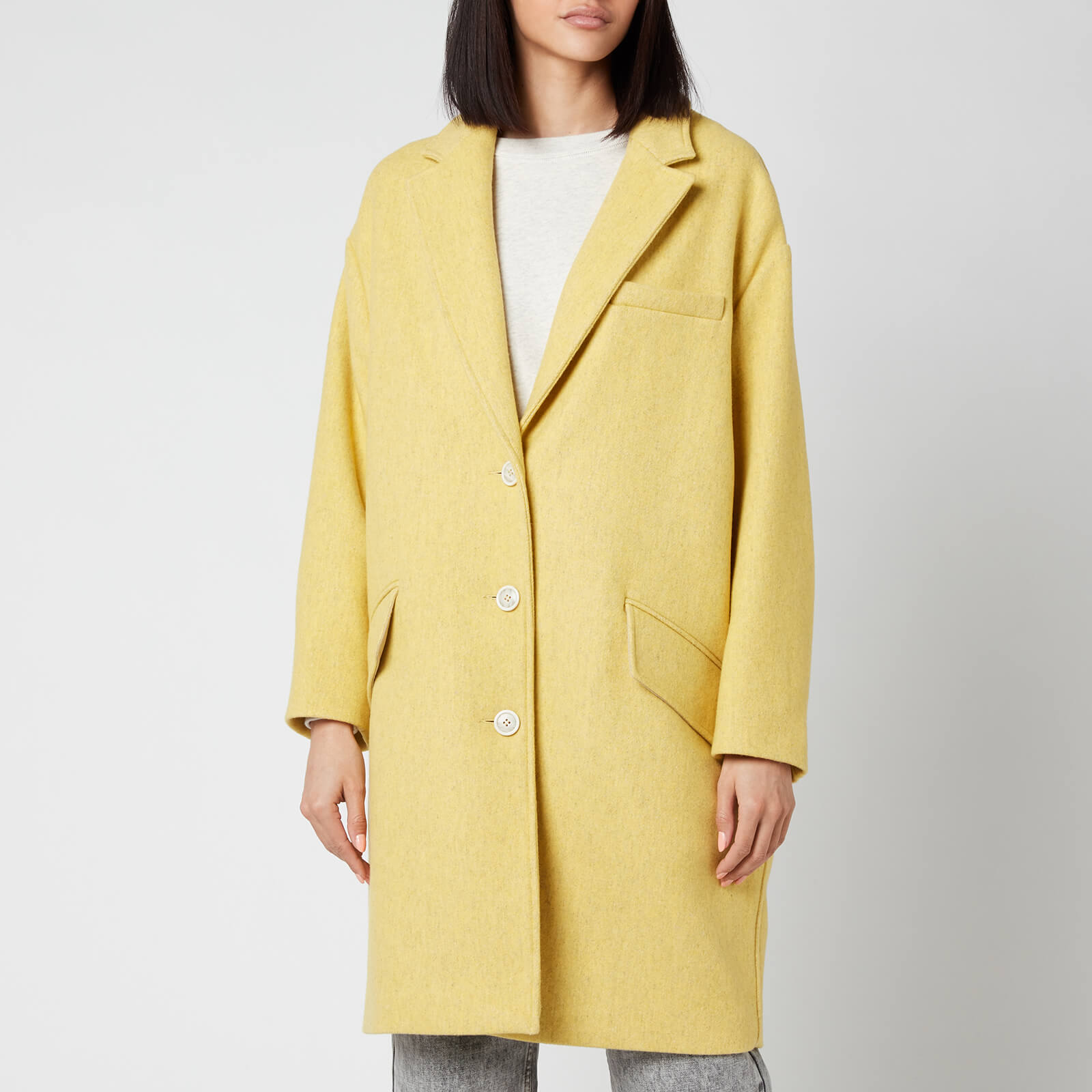Isabel Marant Étoile Women's Limi Coat - Yellow - FR 36/UK 8