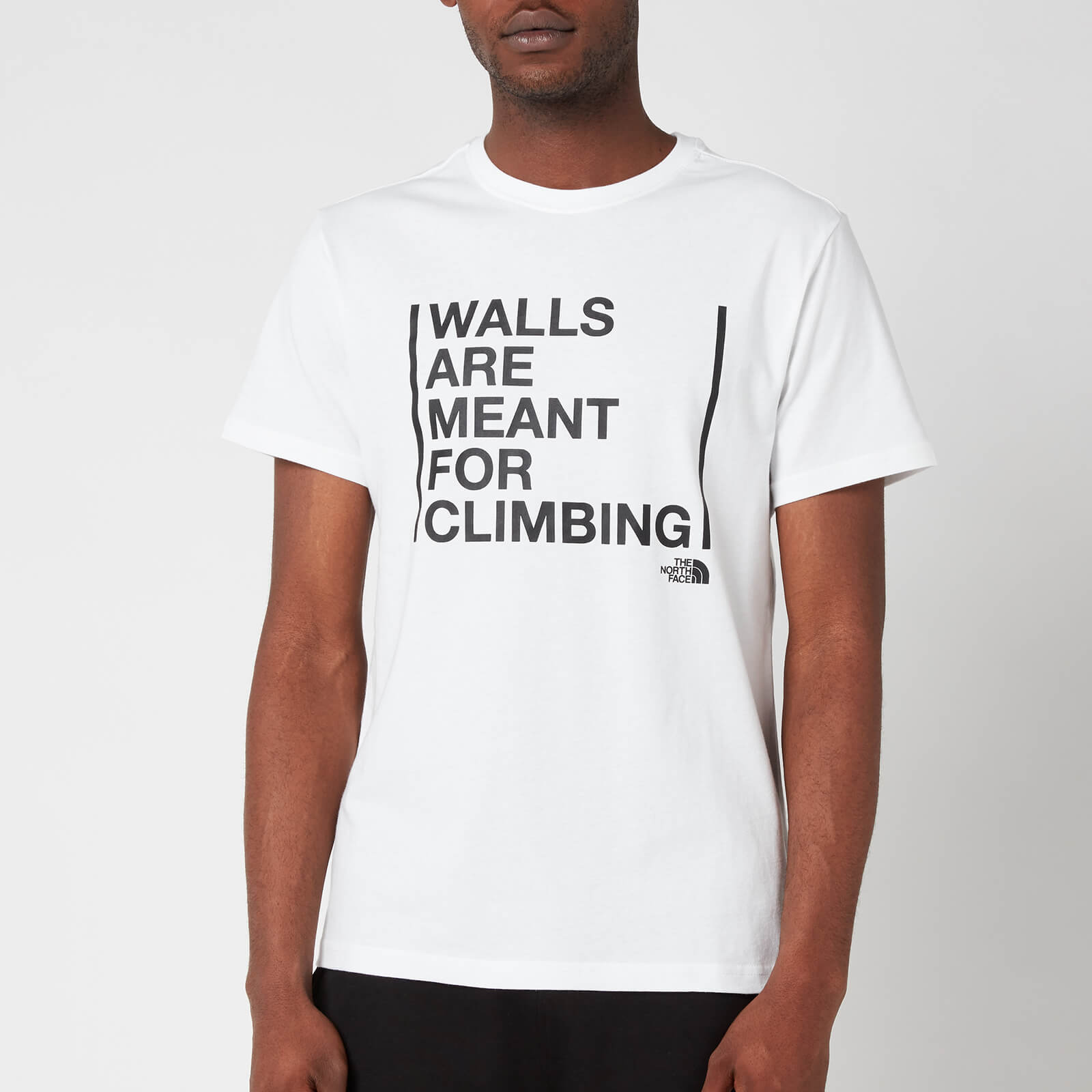 The North Face Men's  Walls Are Meant For Climbing  Short Sleeve T-Shirt - TNF White - M