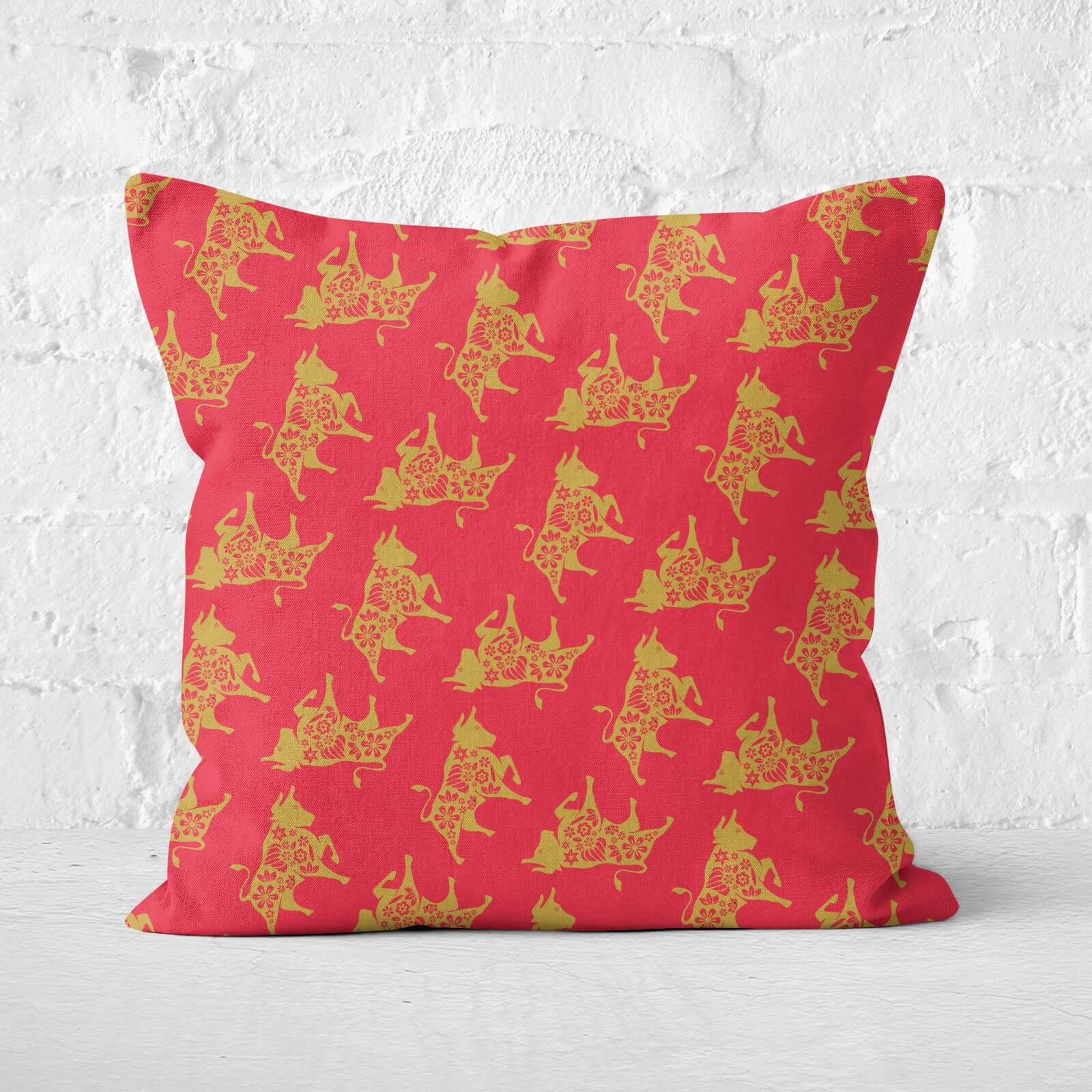 Ox All Over Square Cushion - 60x60cm - Soft Touch
