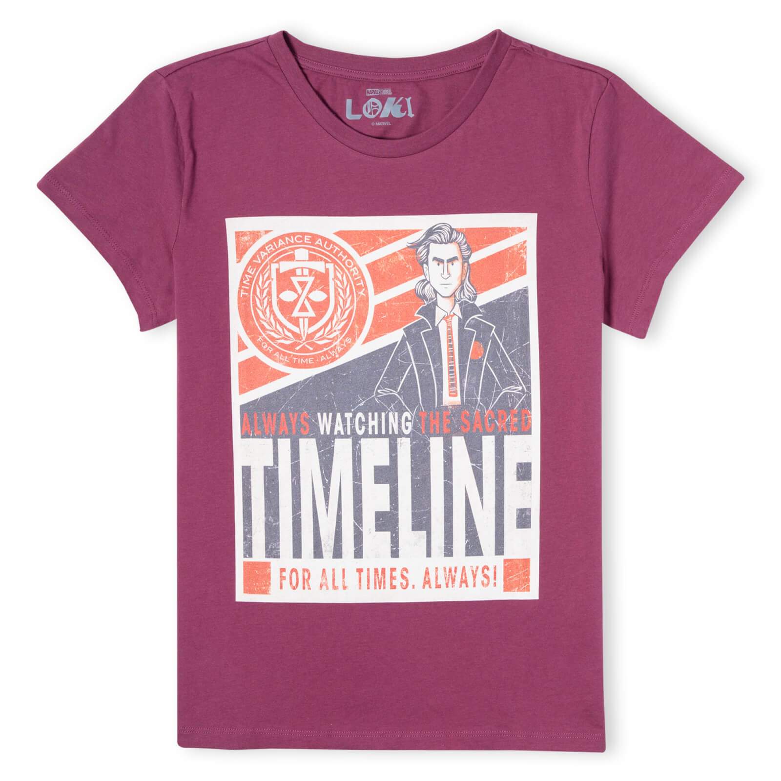 

Marvel Timeline Women's T-Shirt - Burgundy - M