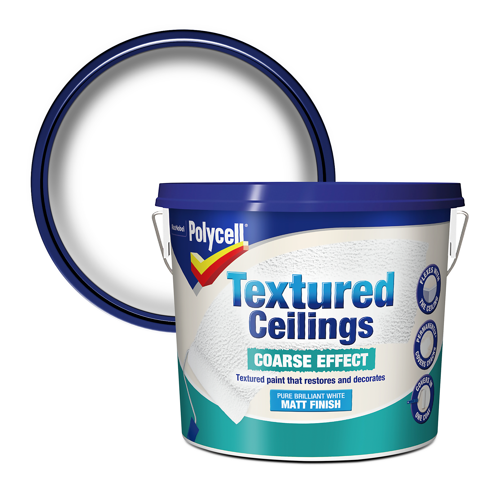Photo of Polycell Coarse Effect Textured Ceiling Paint - 5l