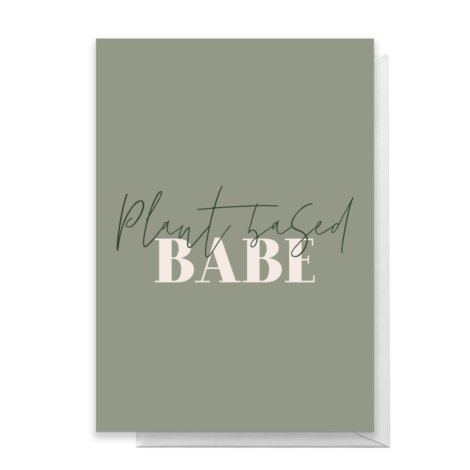 Plant Based Babe Greetings Card - Standard Card