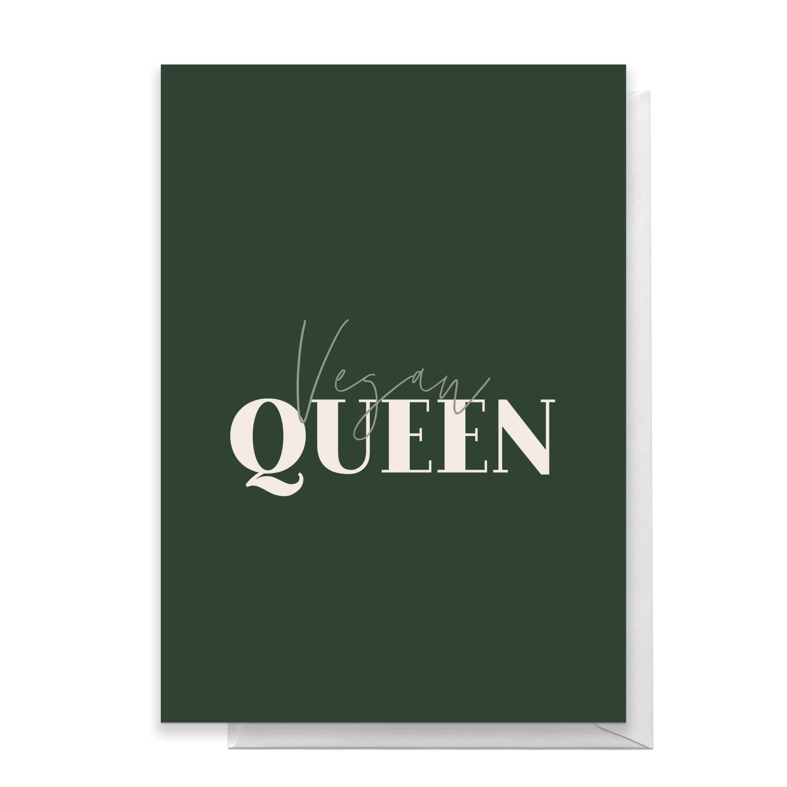 Vegan Queen Greetings Card - Standard Card