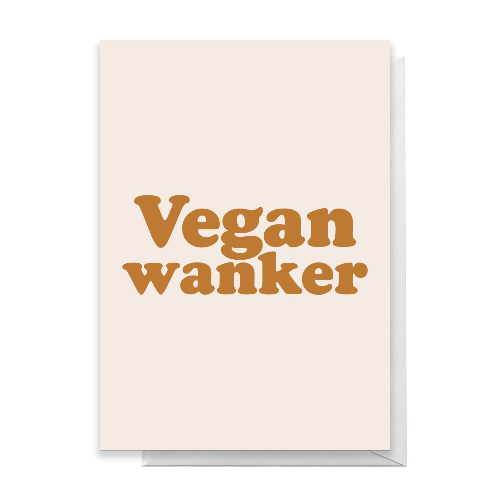 Vegan Wanker Greetings Card - Standard Card