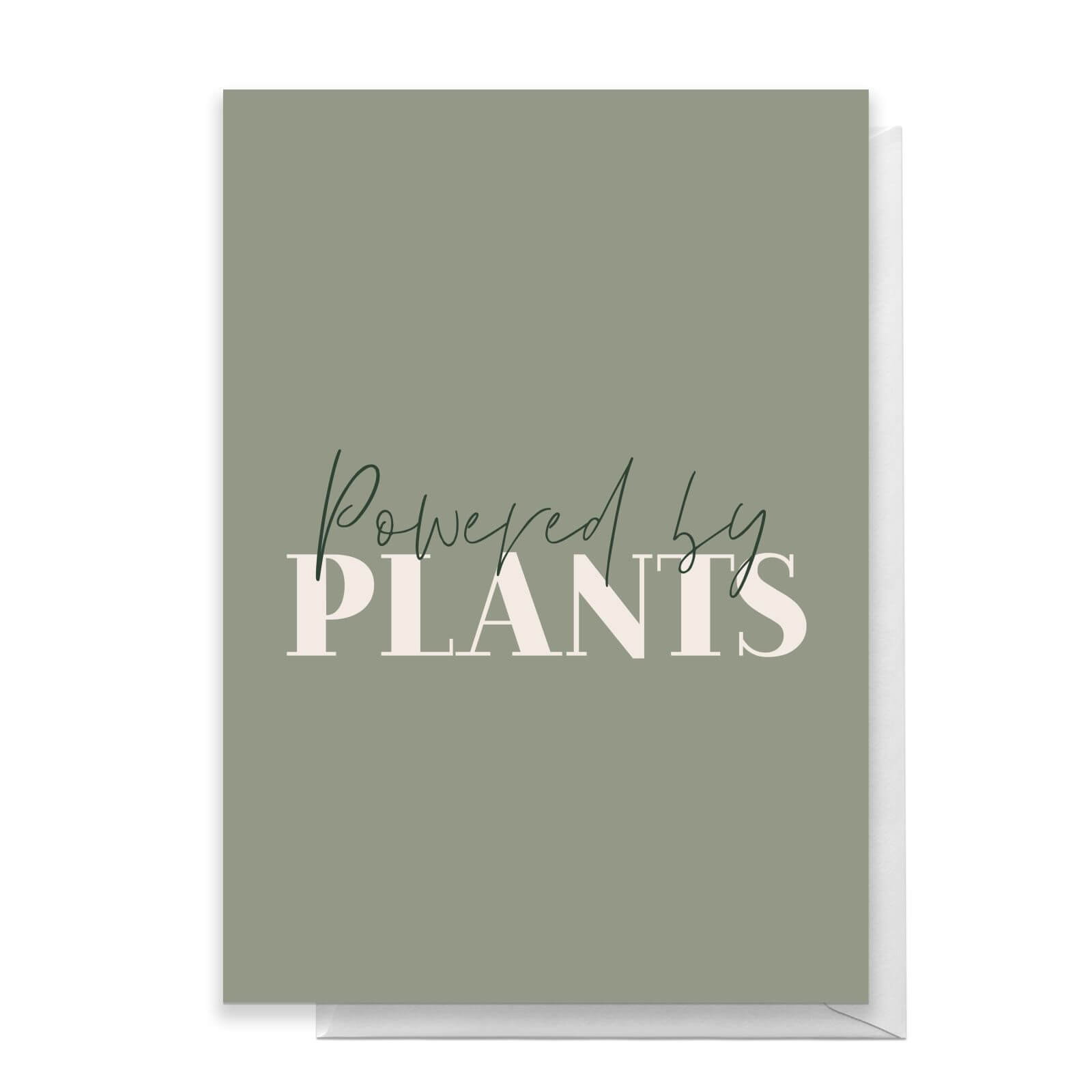 Powered By Plants Greetings Card - Standard Card