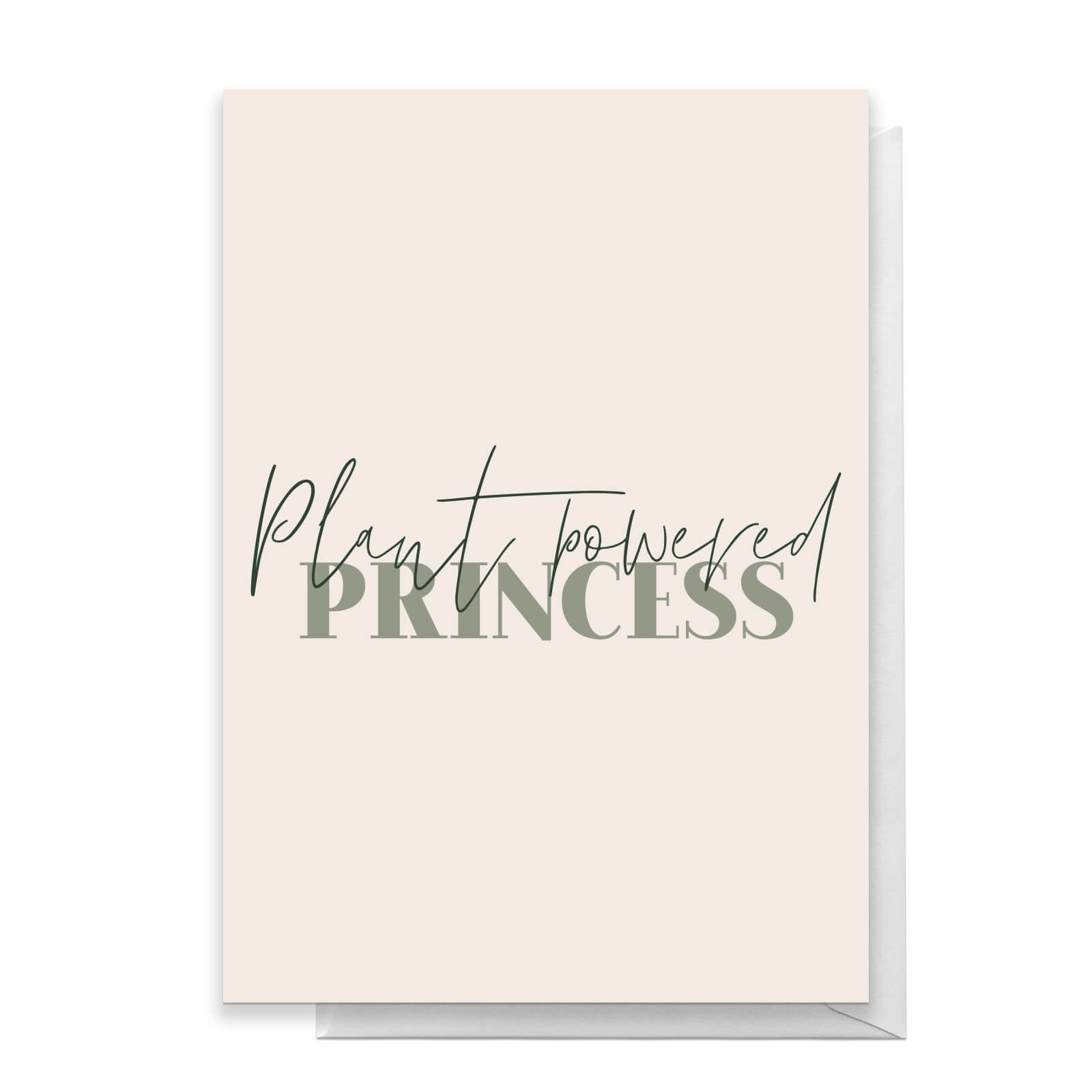 Plant Based Princess Greetings Card - Standard Card