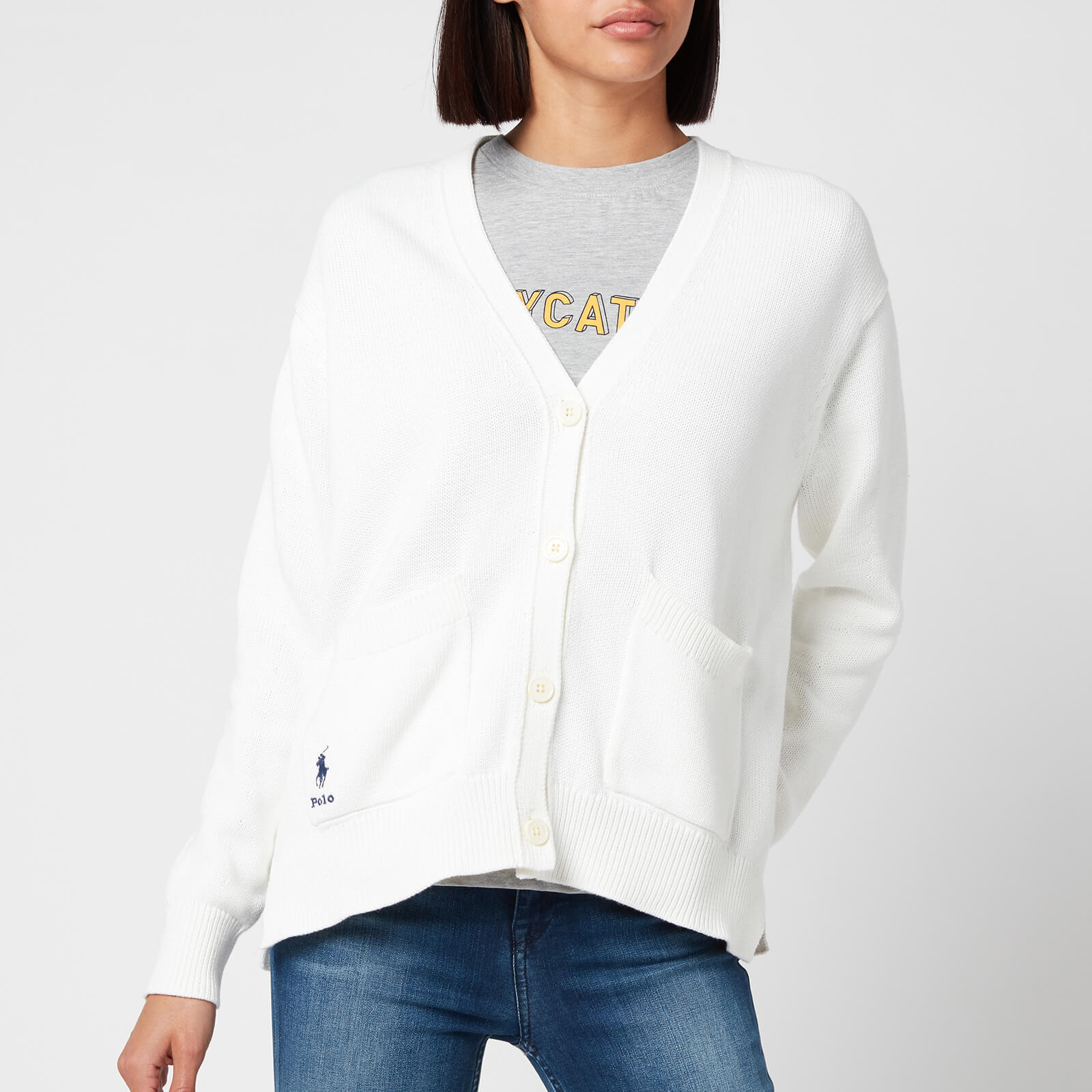 Polo Ralph Lauren Women's Logo Cardigan - White - XS