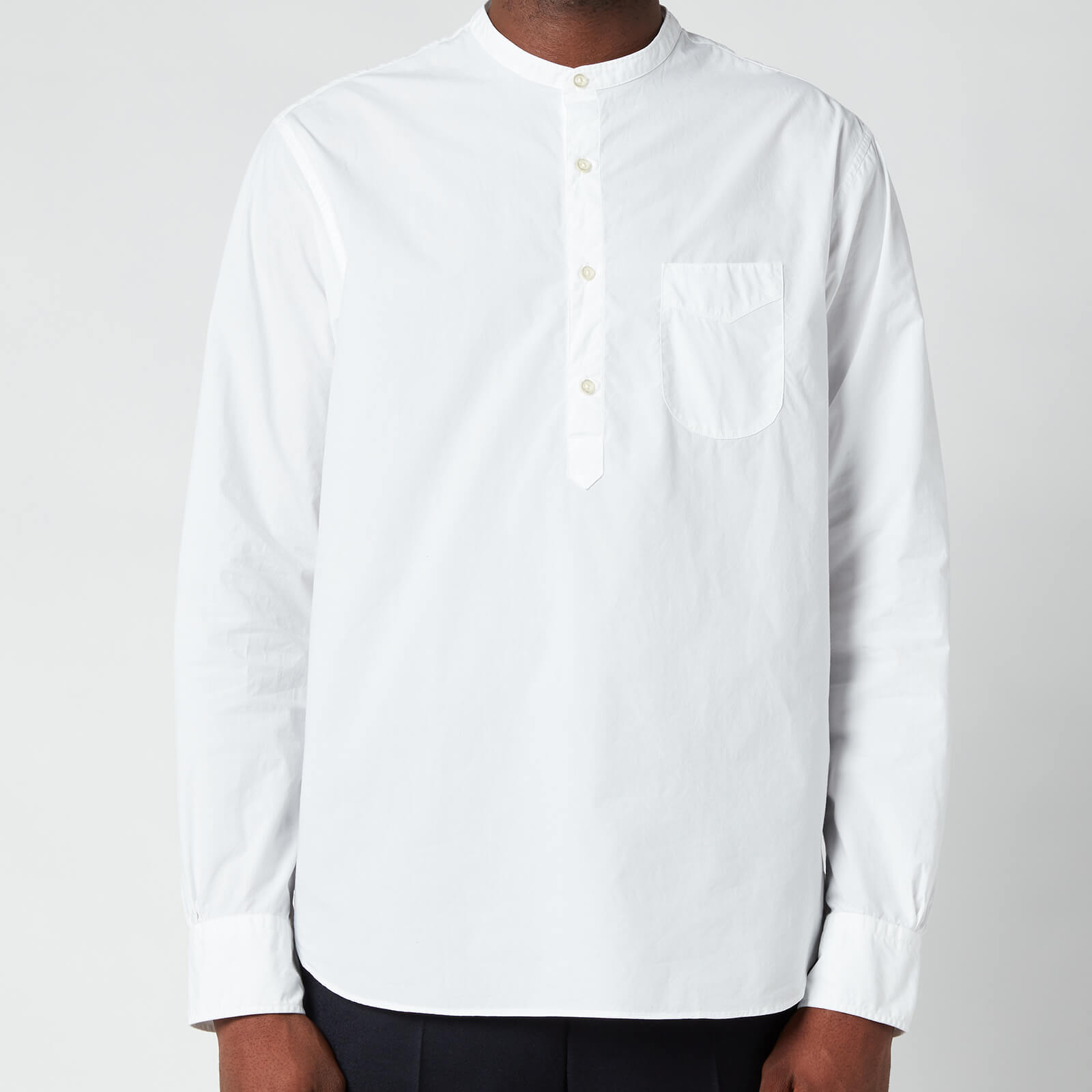 Officine Generale Men's Auguste Cotton Poplin Shirt - White - XXL