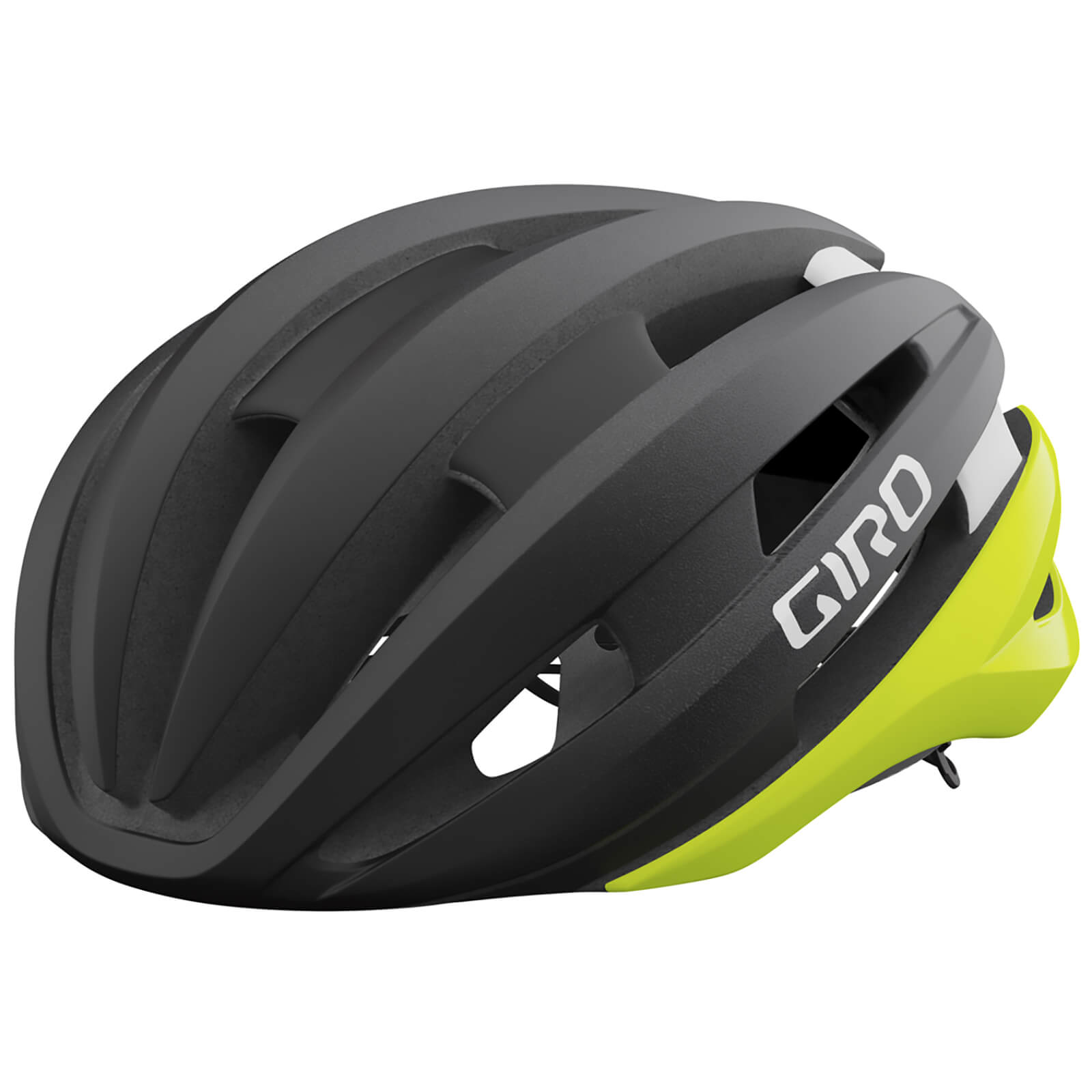 Image of Giro Synthe II Helmet (MIPS) - Black-Hi-Vis Yellow, Black-Hi-Vis Yellow