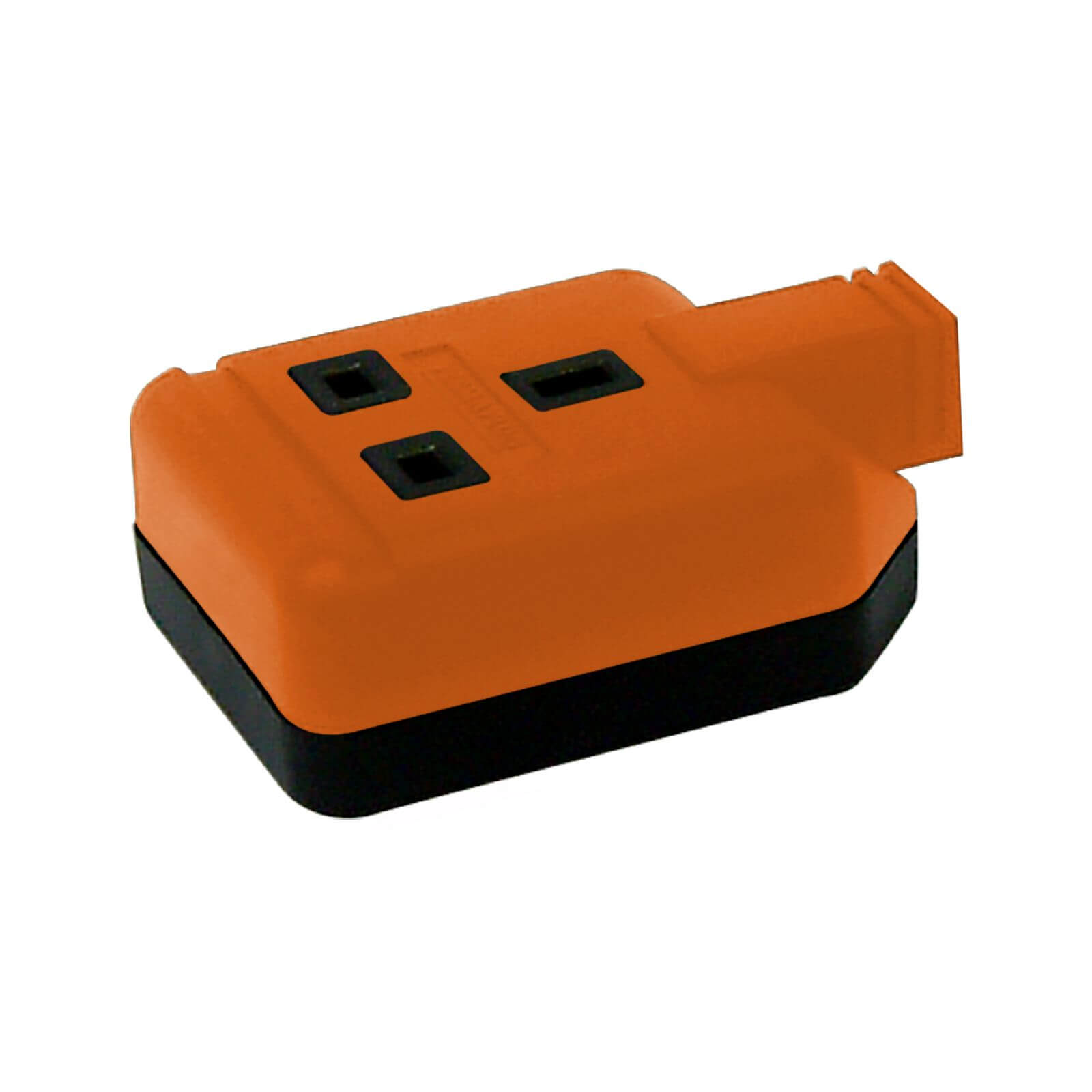 Photo of Masterplug 1 Socket Heavy Duty Rewirable Trailing Socket Orange