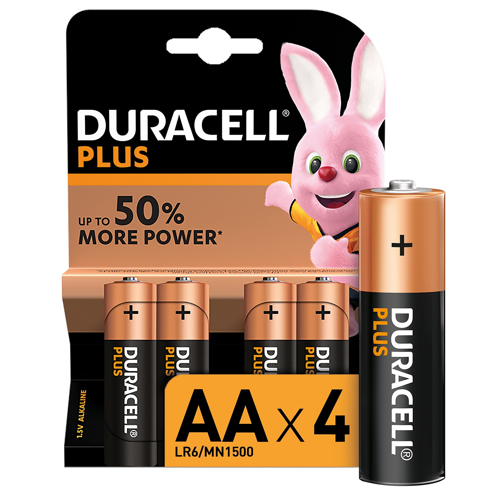 Duracell AA Stilo Plus Power 1500 AA 4Pz