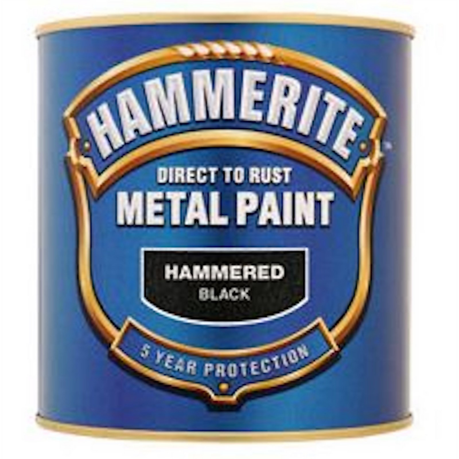Hammerite Direct to Rust Metal Paint Hammered Gold - 250ml
