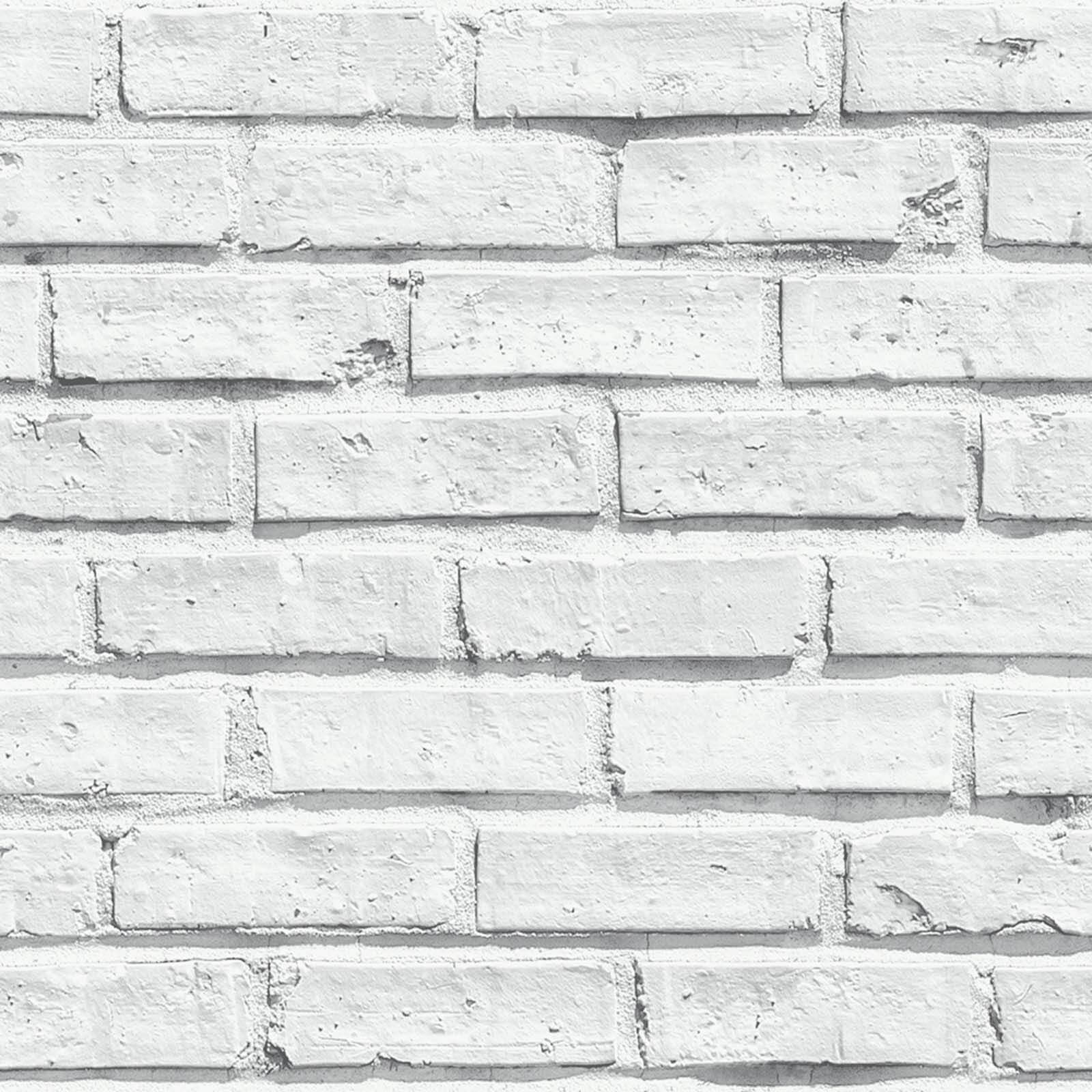 Photo of Arthouse Brick Effect Smooth White Wallpaper