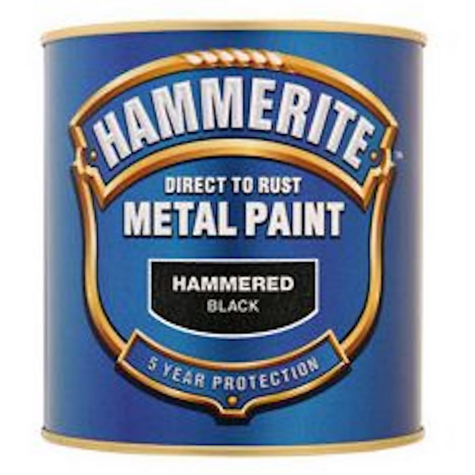 Hammerite Direct to Rust Metal Paint Hammered Black - 2.5L